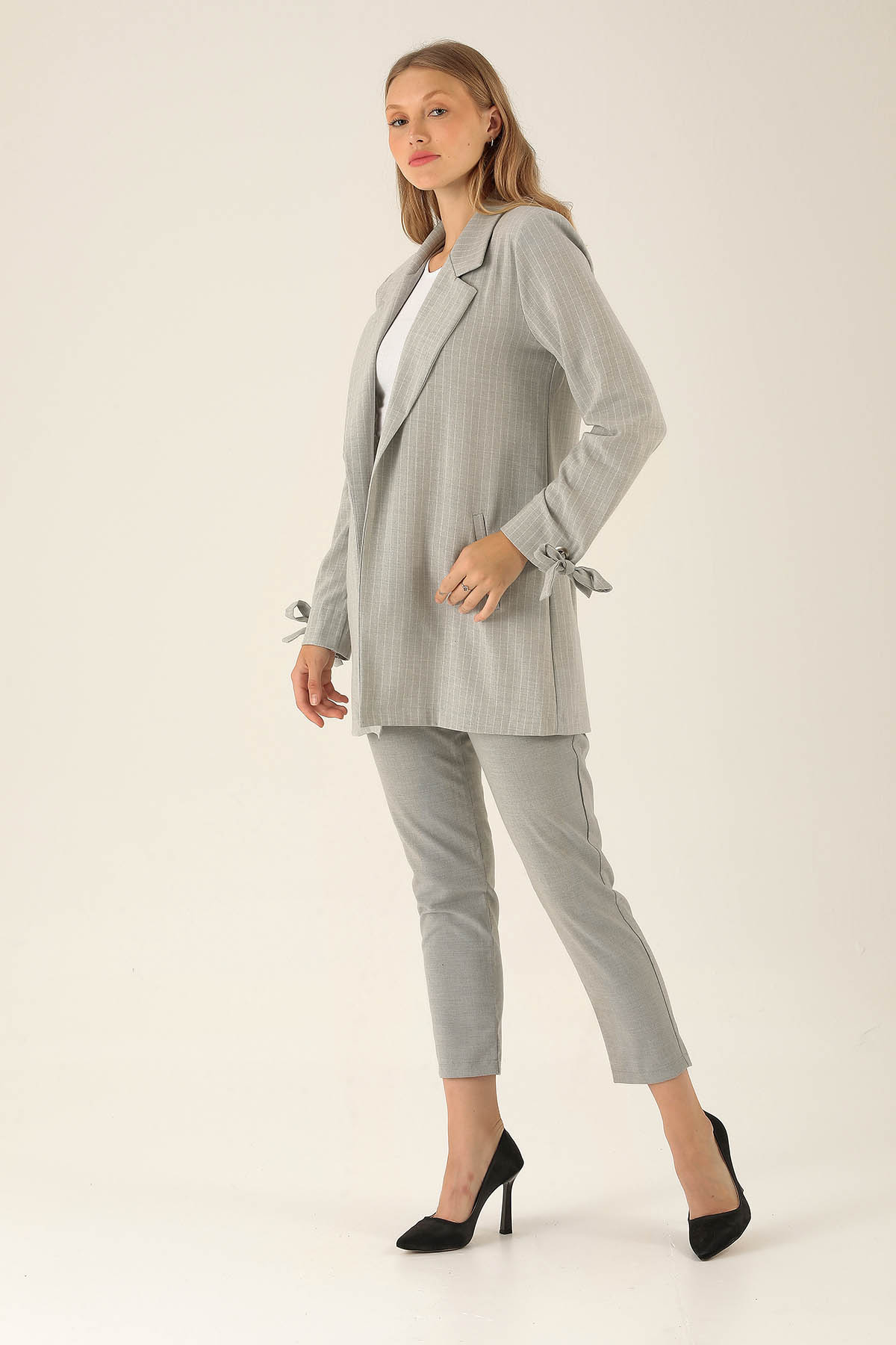 Ceket - 6761A Gri - 4