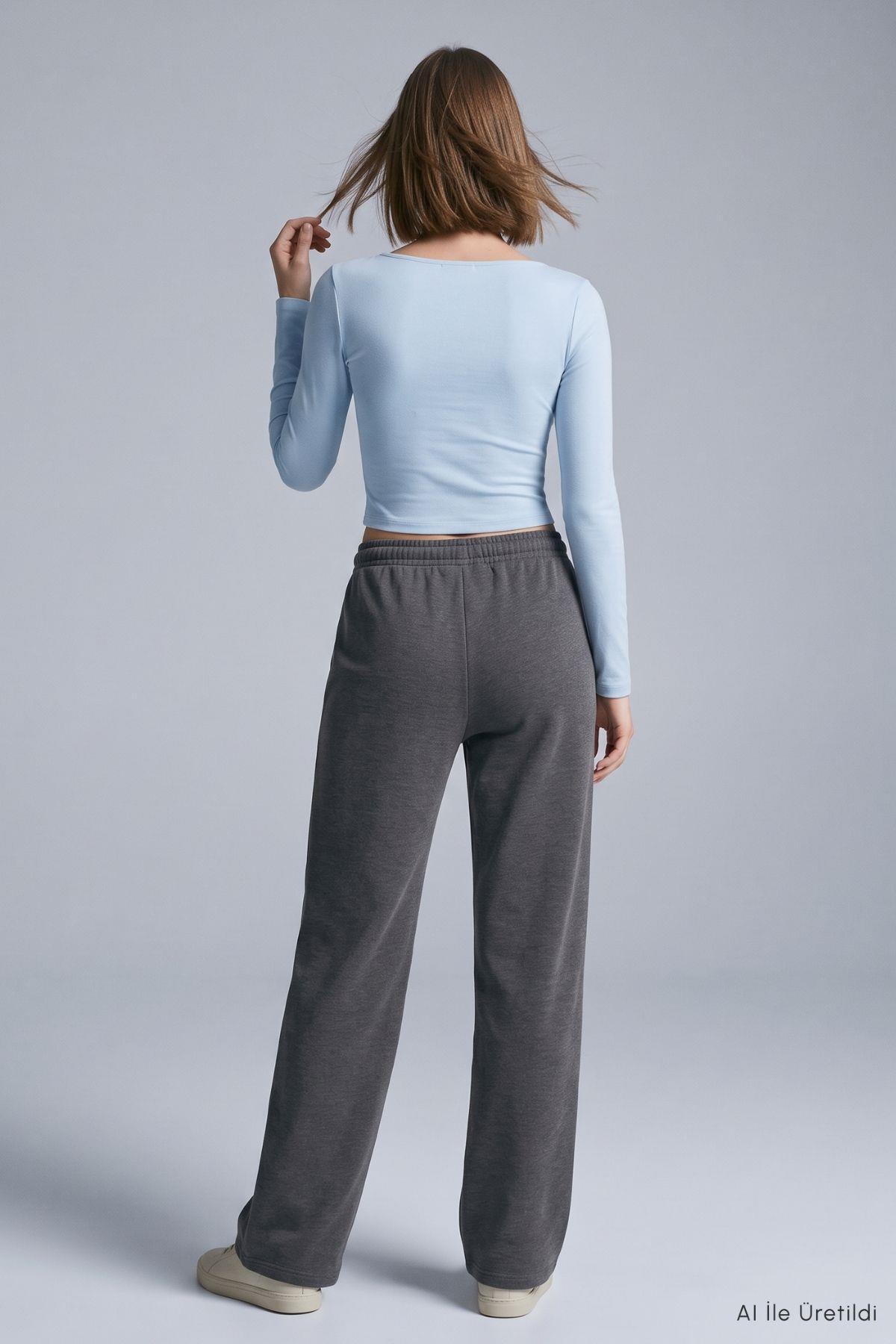 Cepli Geniş Paça Pantolon 3077A Füme - Rays