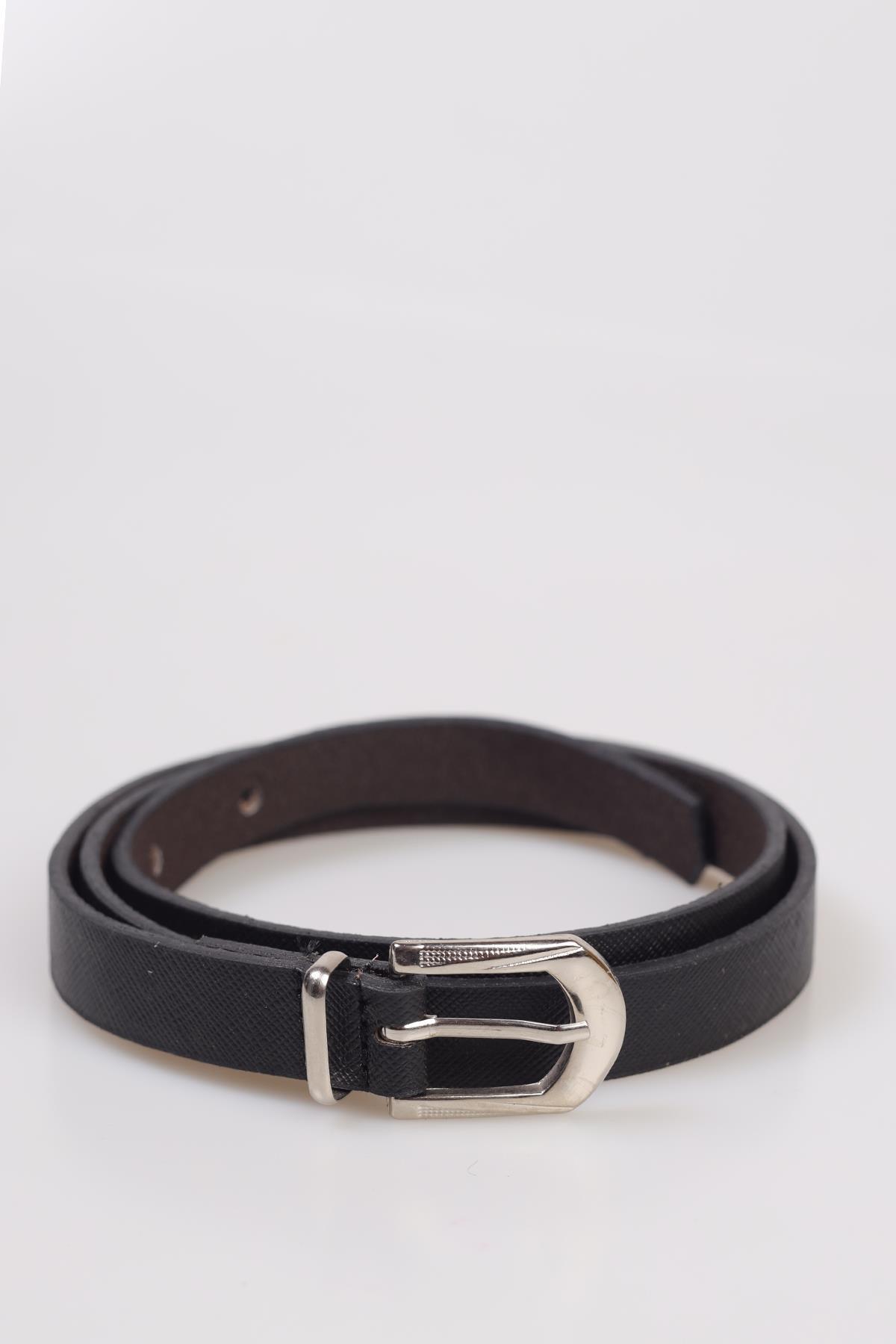 Desen Tokalı Bayan Kemer - 31 Siyah - 2