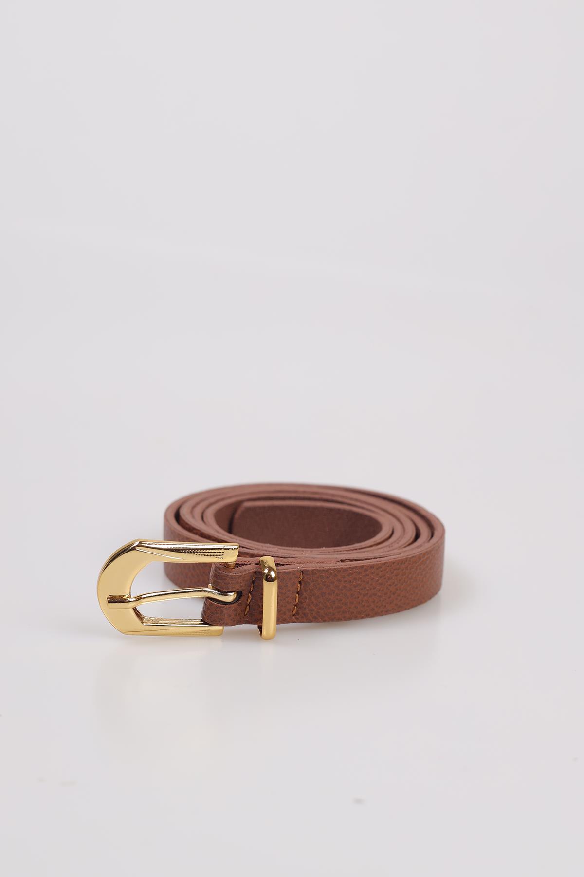 Desen Tokalı Bayan Kemer - 31 Taba - 1