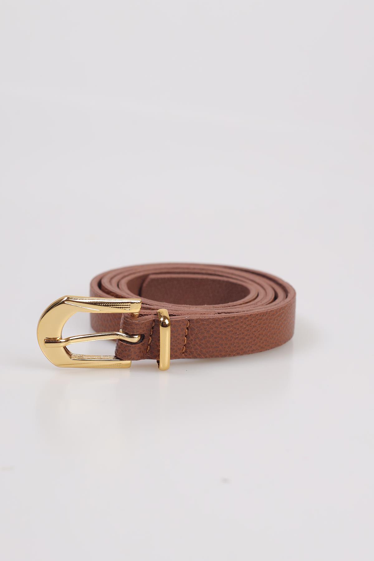 Desen Tokalı Bayan Kemer - 31 Taba - 2