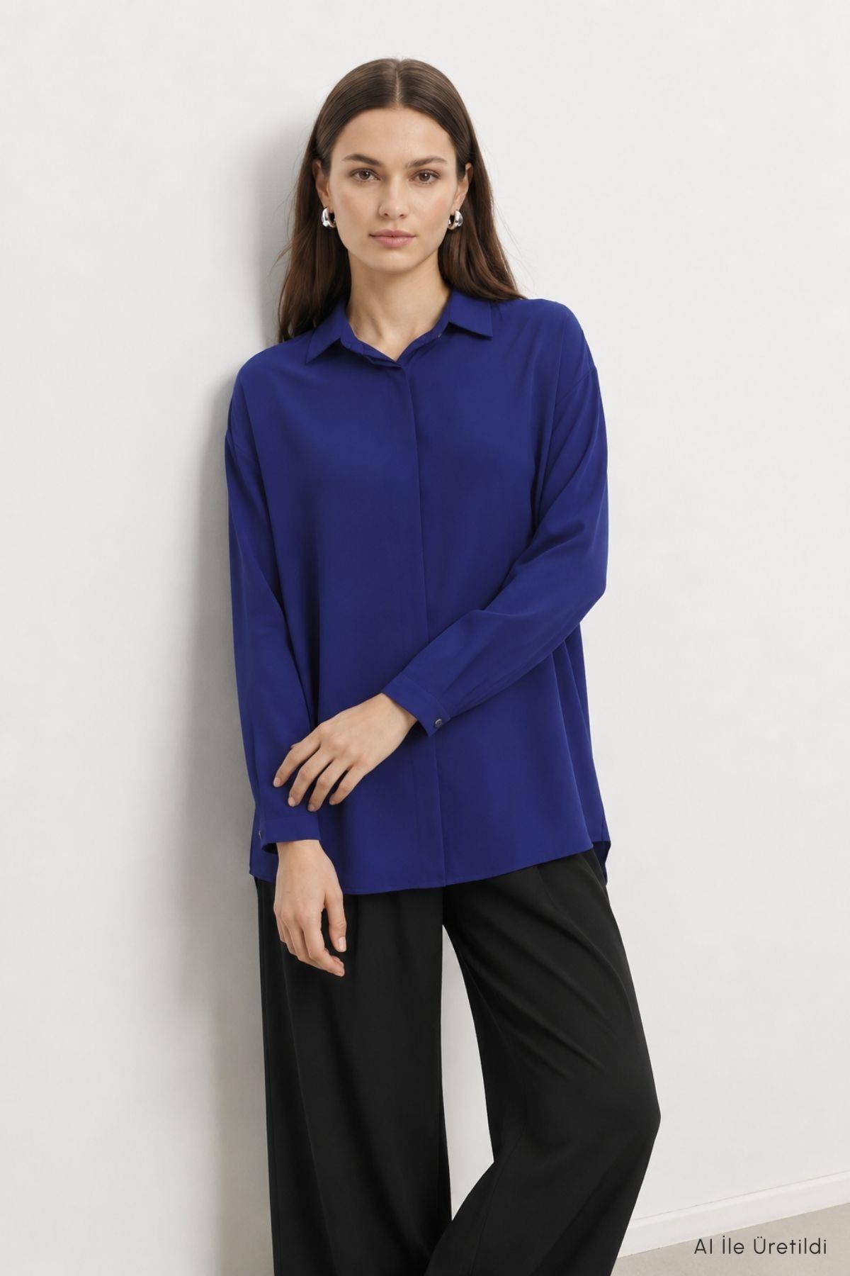 Düğmeli Salaş Tunik 4537 Laci - RAYS
