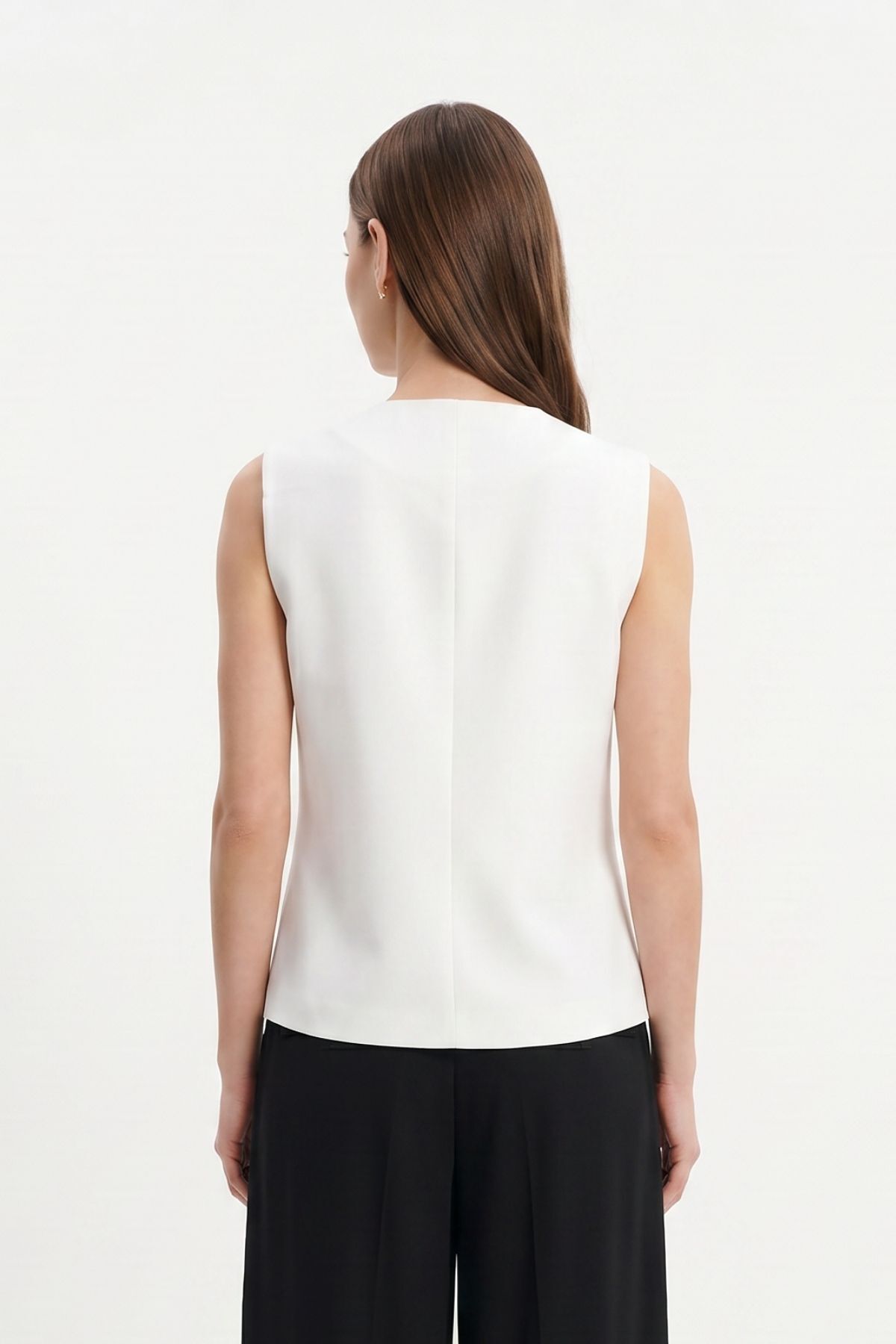 Ekru Aksesuar Detaylı Yelek 8371A - RAYS