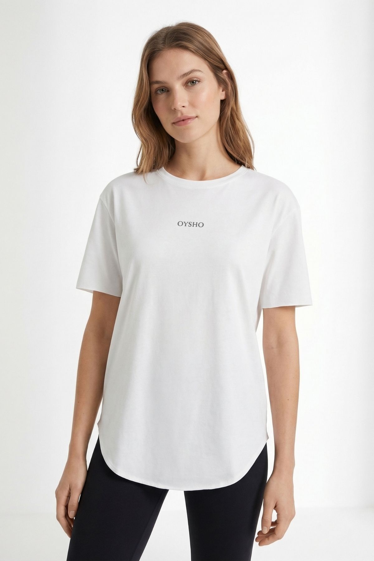 Ekru Oysho Baskılı Tişört 1969 - RAYS