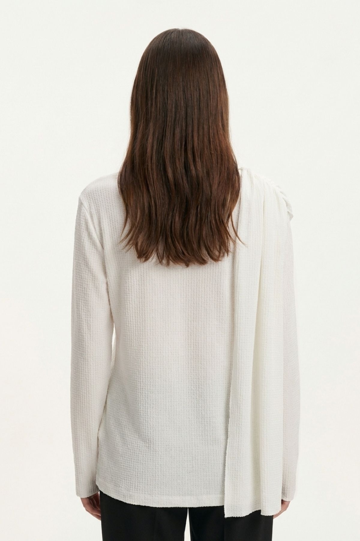 Ekru Bisiklet Yaka Drapeli Bluz 252134 - RAYS