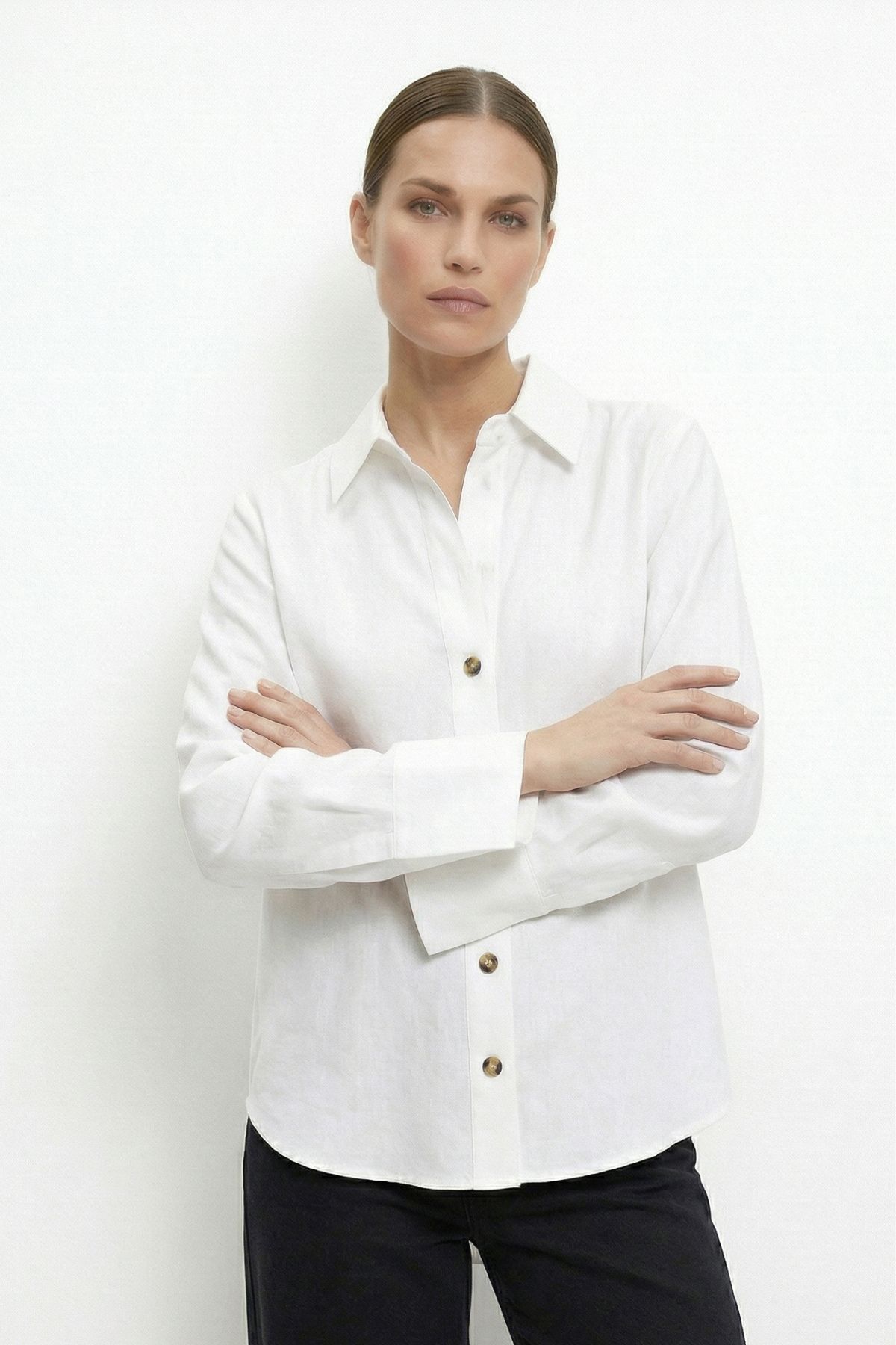 Ekru Salaş Gömlek 7276 - RAYS