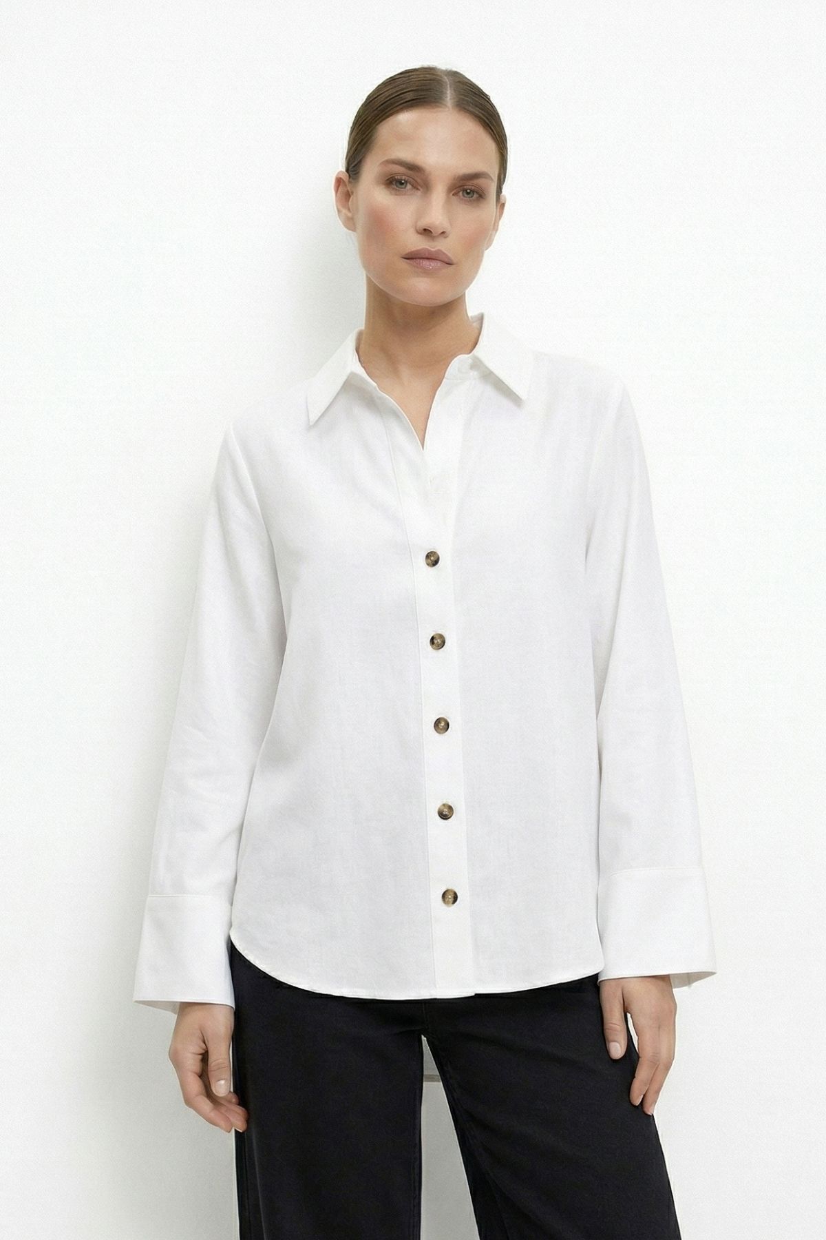 Ekru Salaş Gömlek 7276 - RAYS