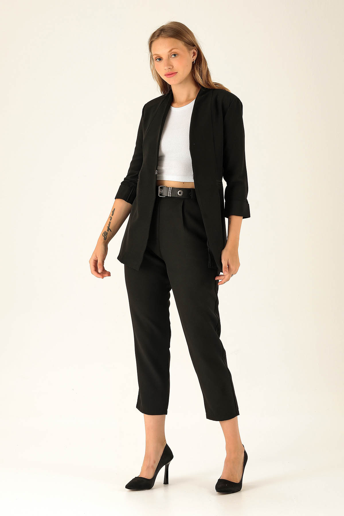 Fakir Kol Ceket - 6005A Siyah - 3