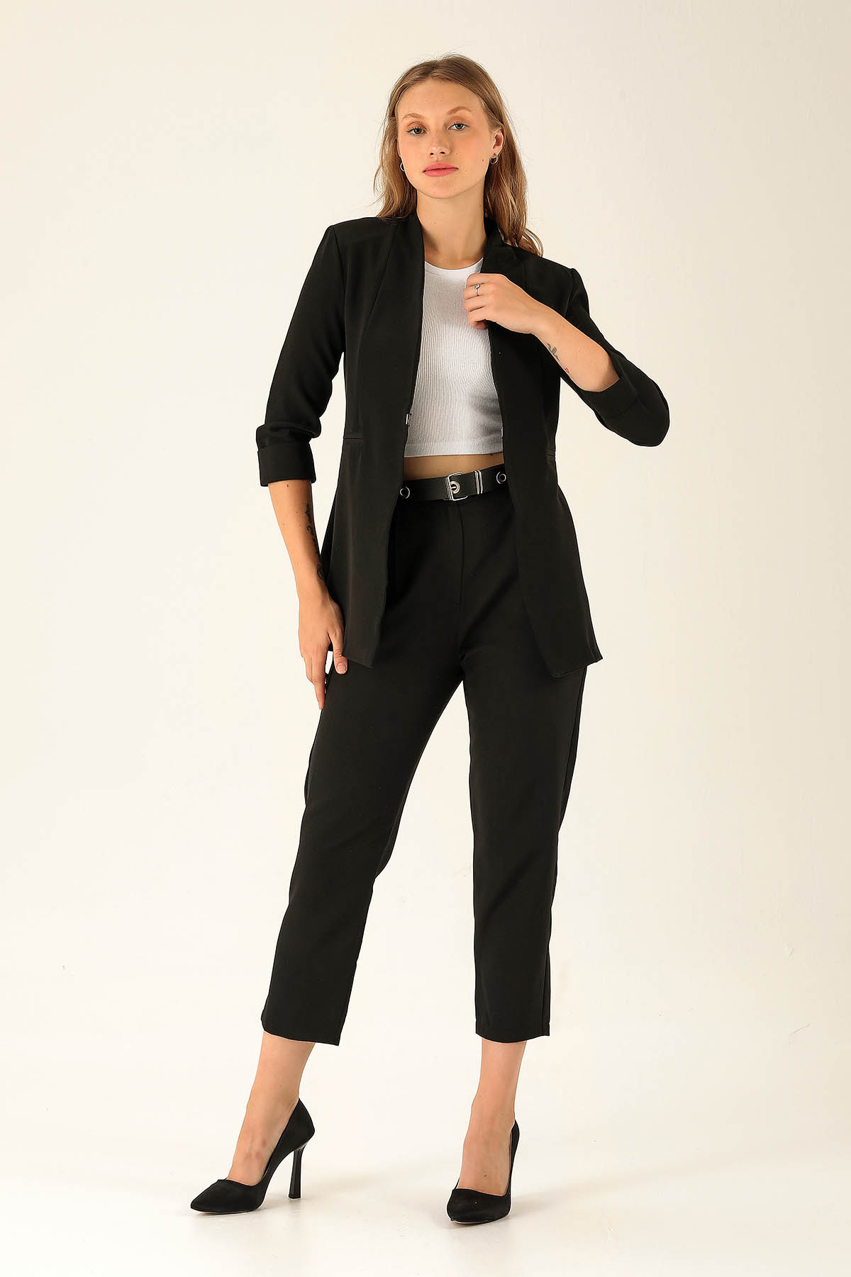 Fakir Kol Ceket - 6005A Siyah - 4