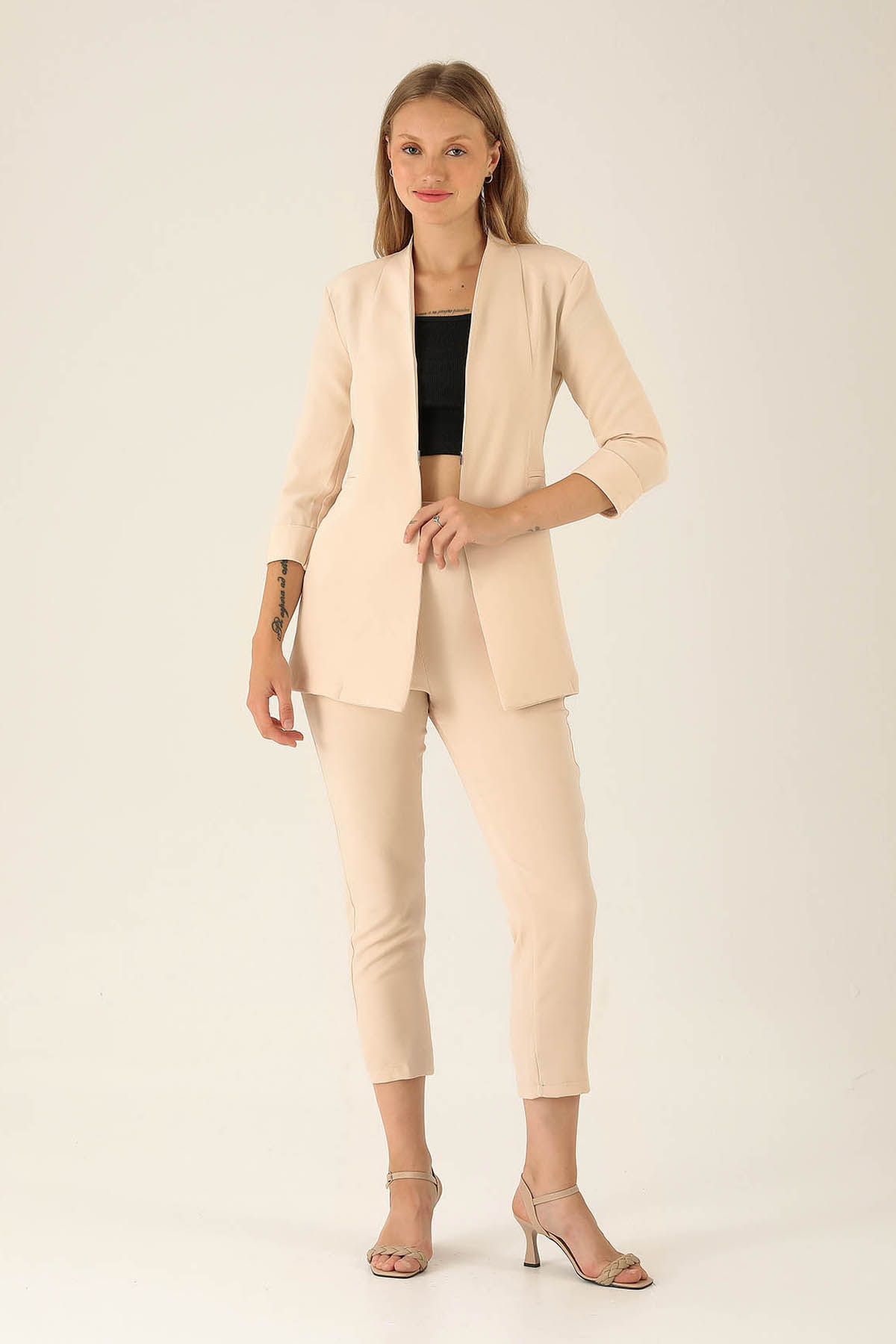 Fakir Kol Ceket - 6005A Taş - 3