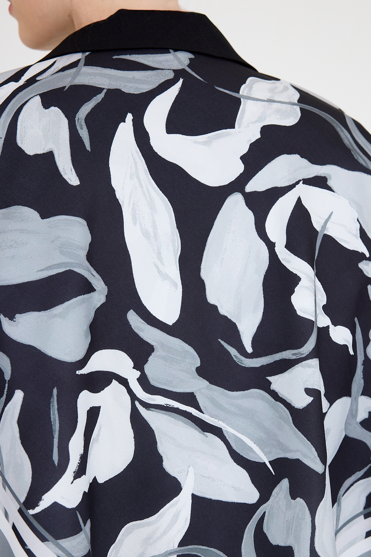 Füme Yaprak Desen Eşarp 3004 - RAYS