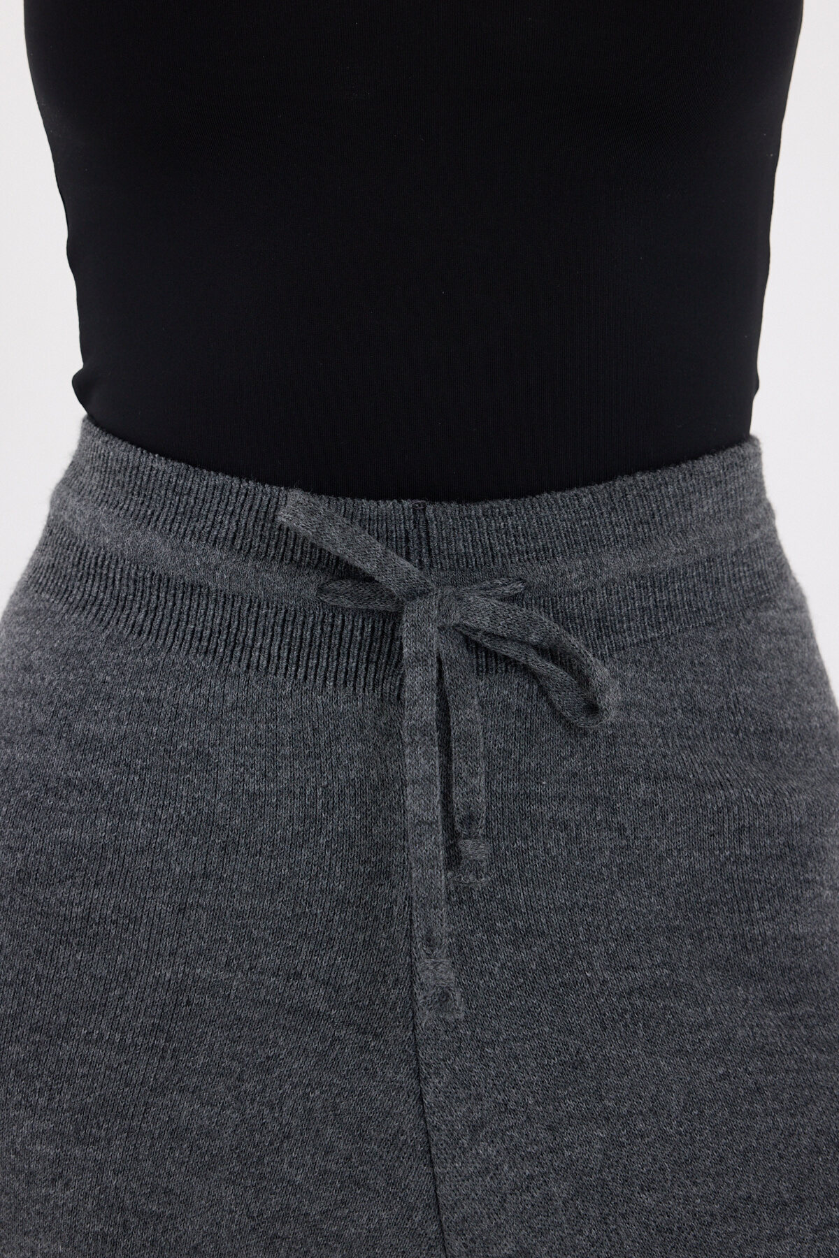 Füme Yüksek Bel Triko Palazzo Kadın Pantolon 2251 - 4