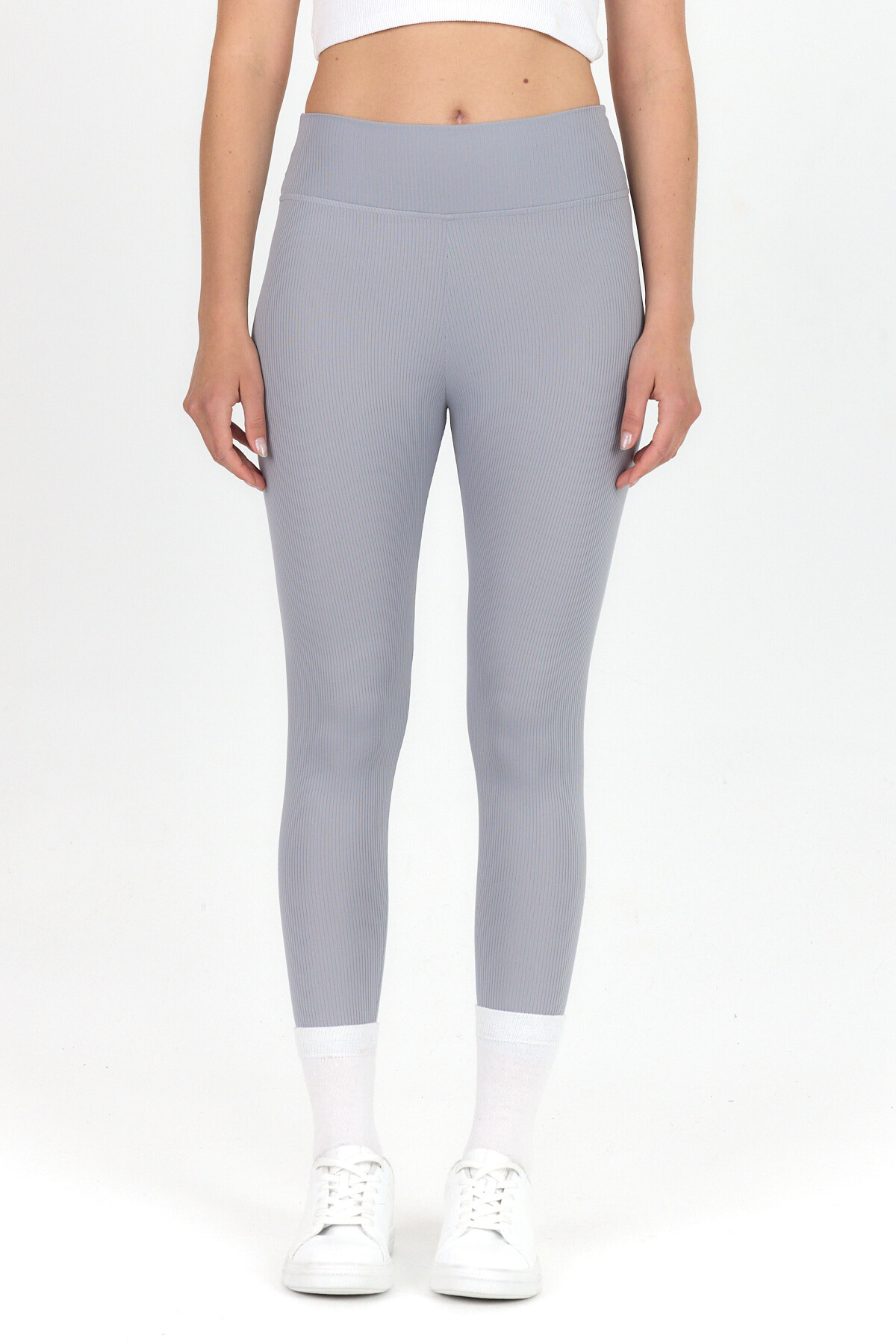 Gri Fitilli Yüksek Bel Tayt 2004 - 6