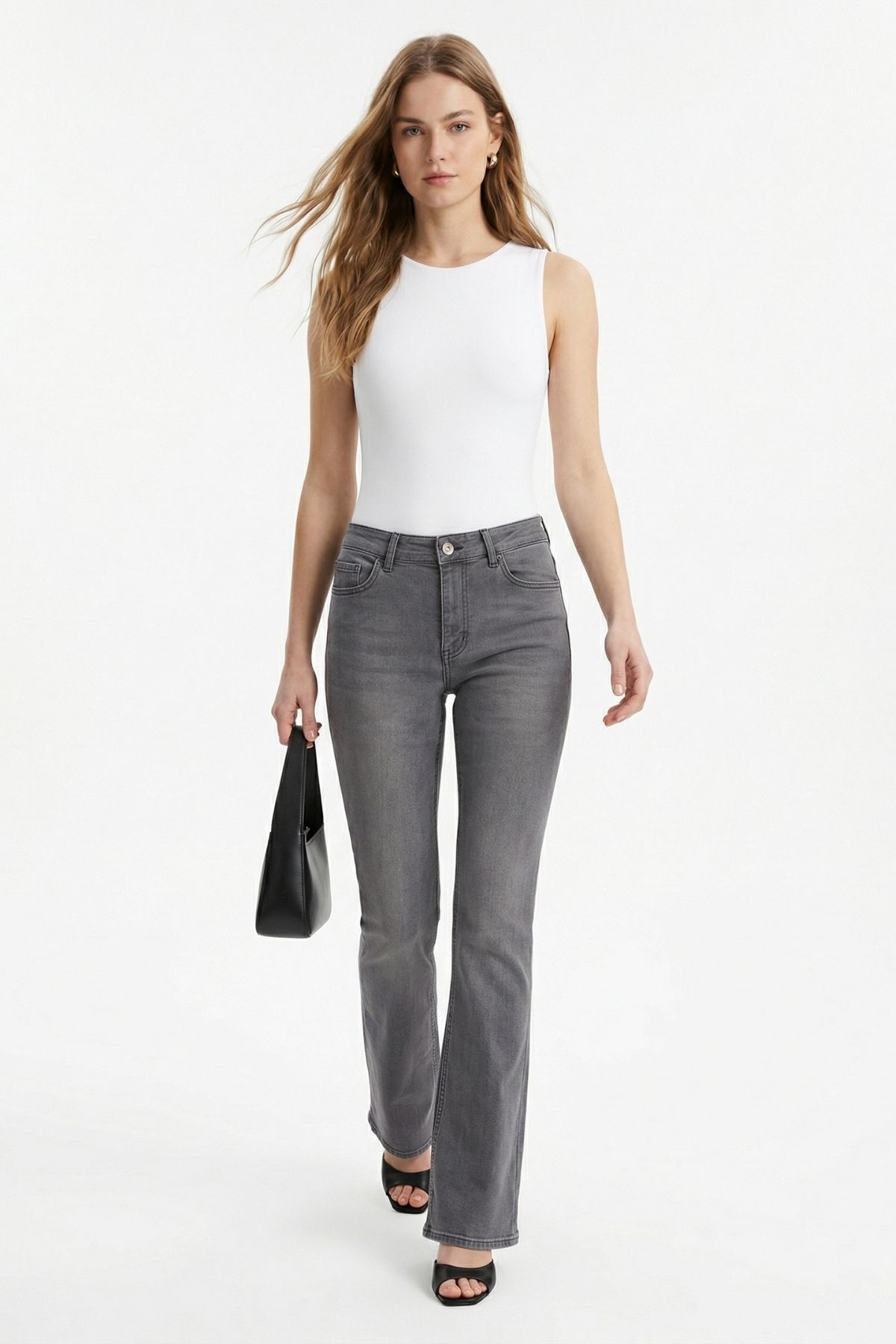 Gri İspanyol Paça Pantolon 1938 - RAYS