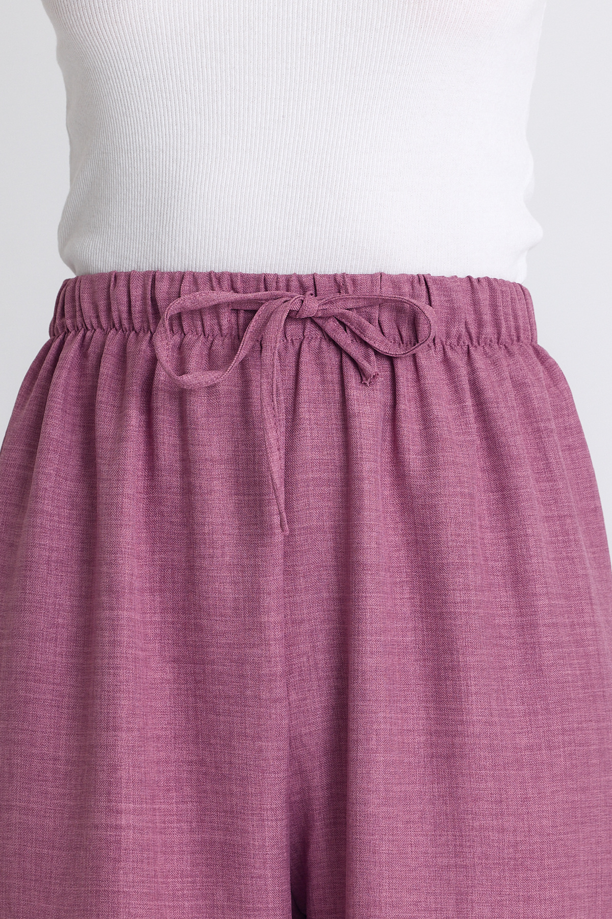 Gül Bel Lastikli Pamuklu Örme Pantolon 8045A - 4