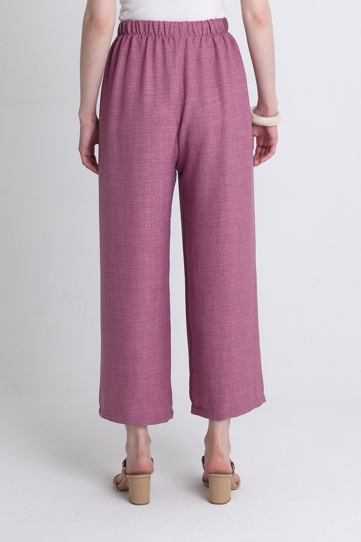 Gül Bel Lastikli Pamuklu Örme Pantolon 8045A - 5