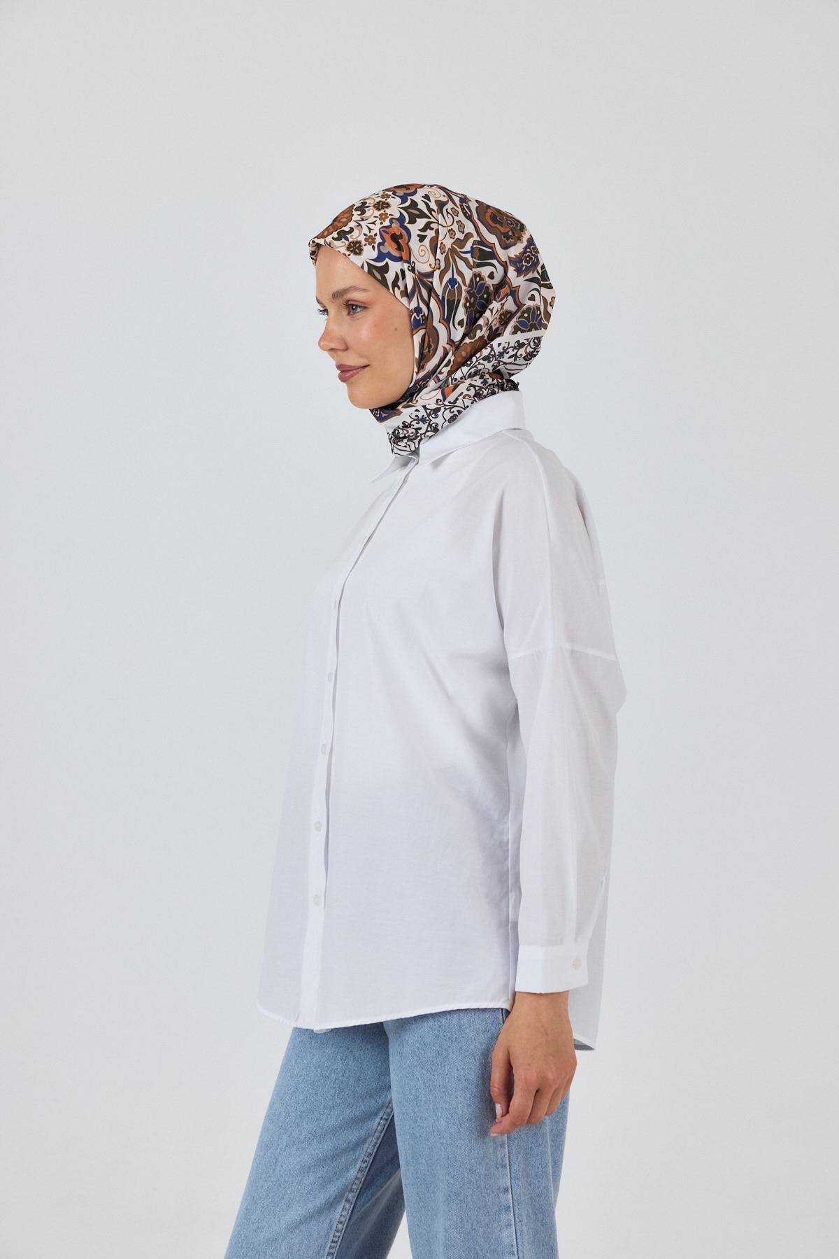 Haki Desenli Eşarp 3005 - 1