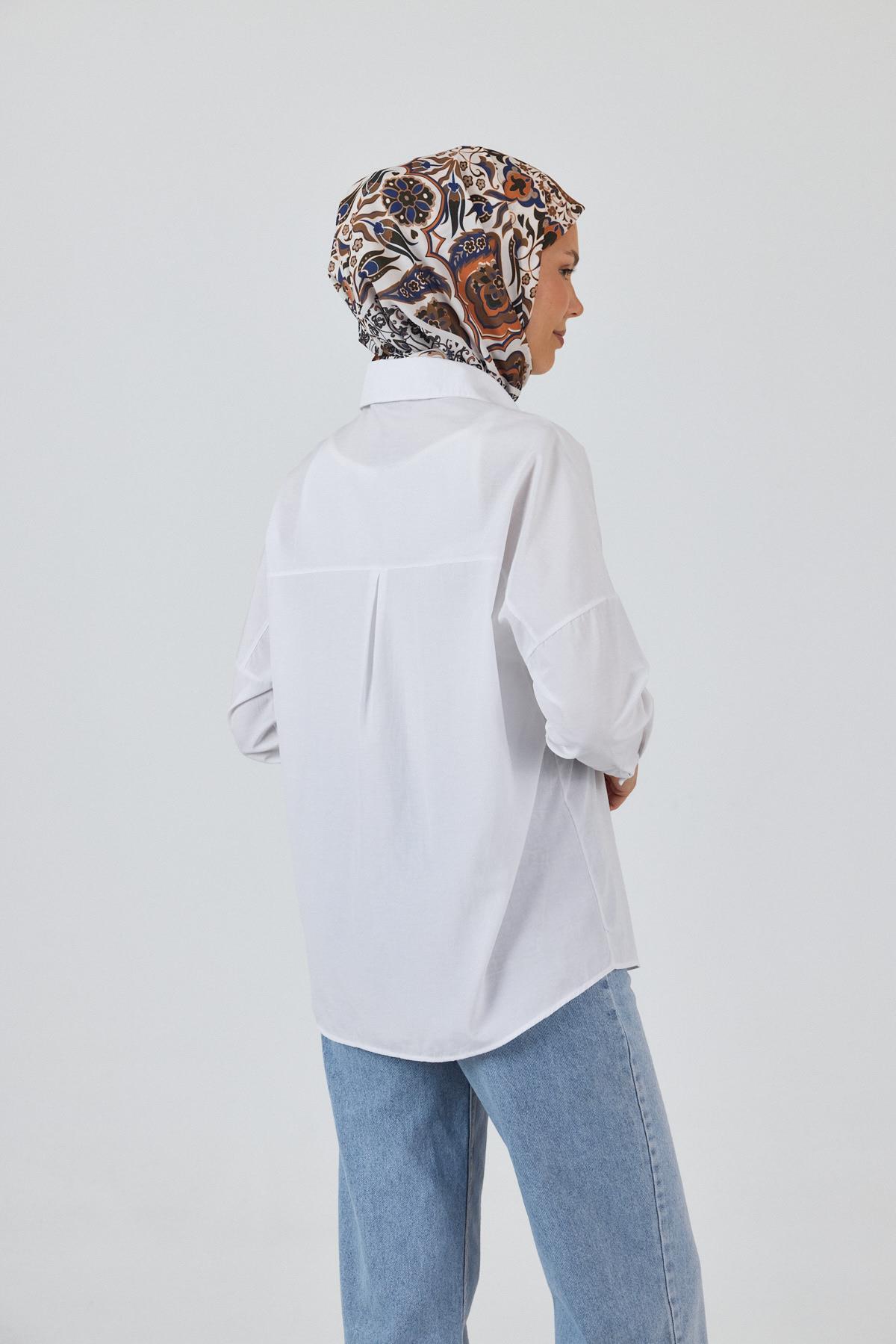 Haki Desenli Eşarp 3005 - 4