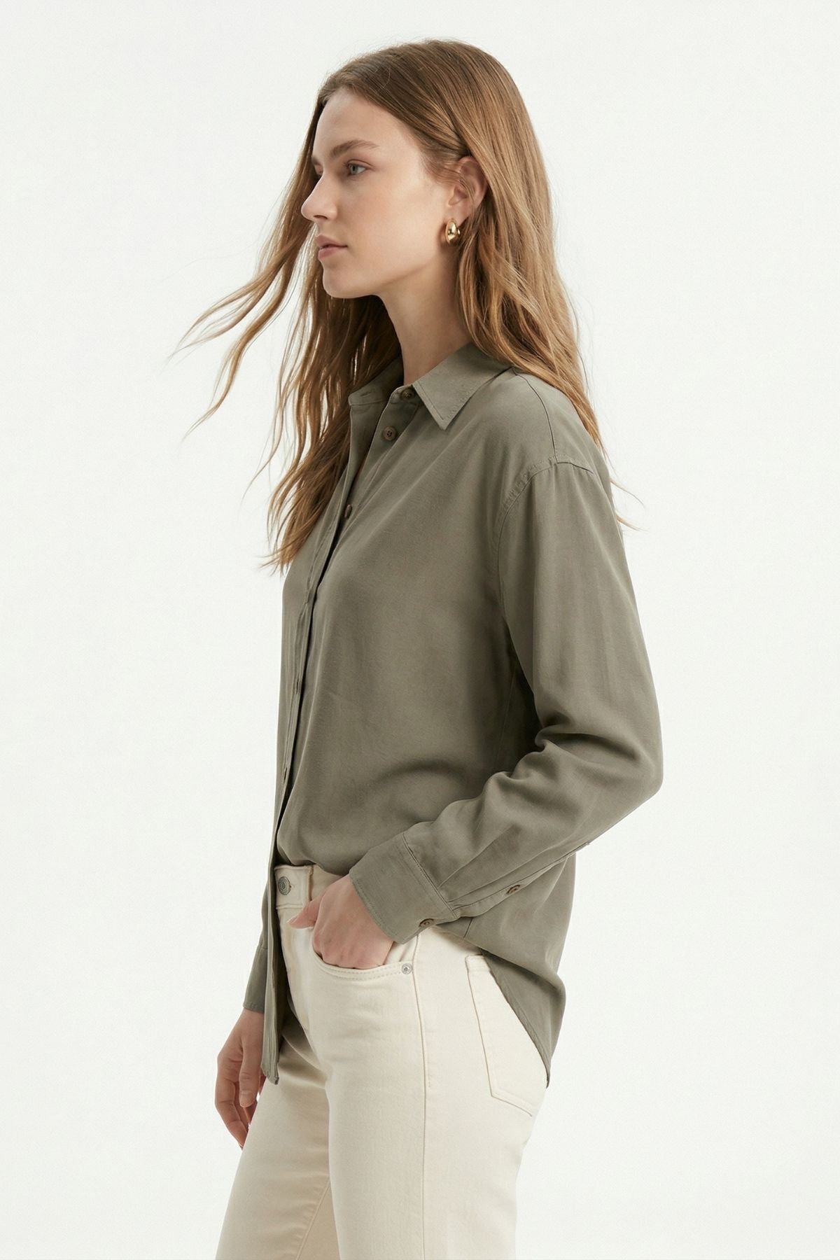 Haki Oversize Gömlek 4000 - RAYS (1)