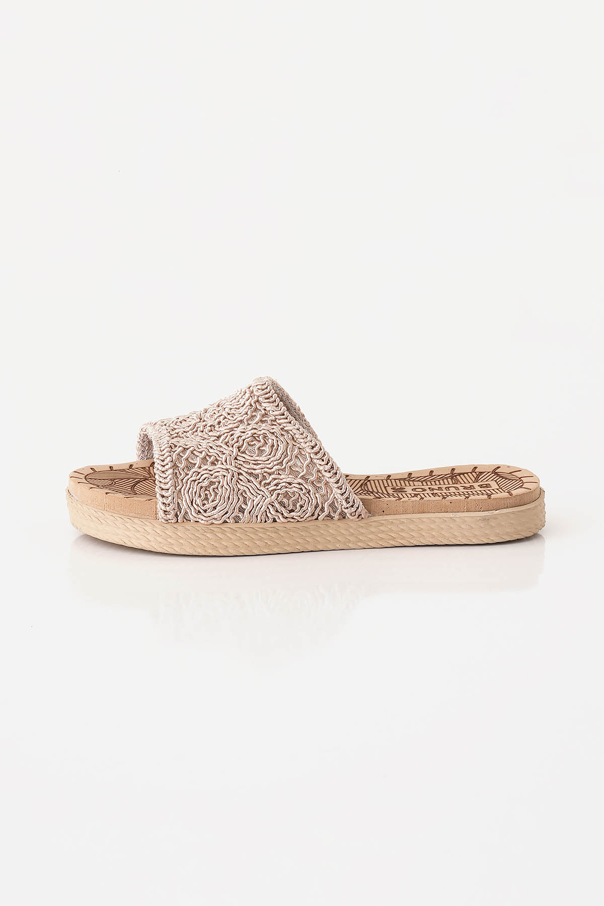 Hasır Terlik - 7029 Bej - 1