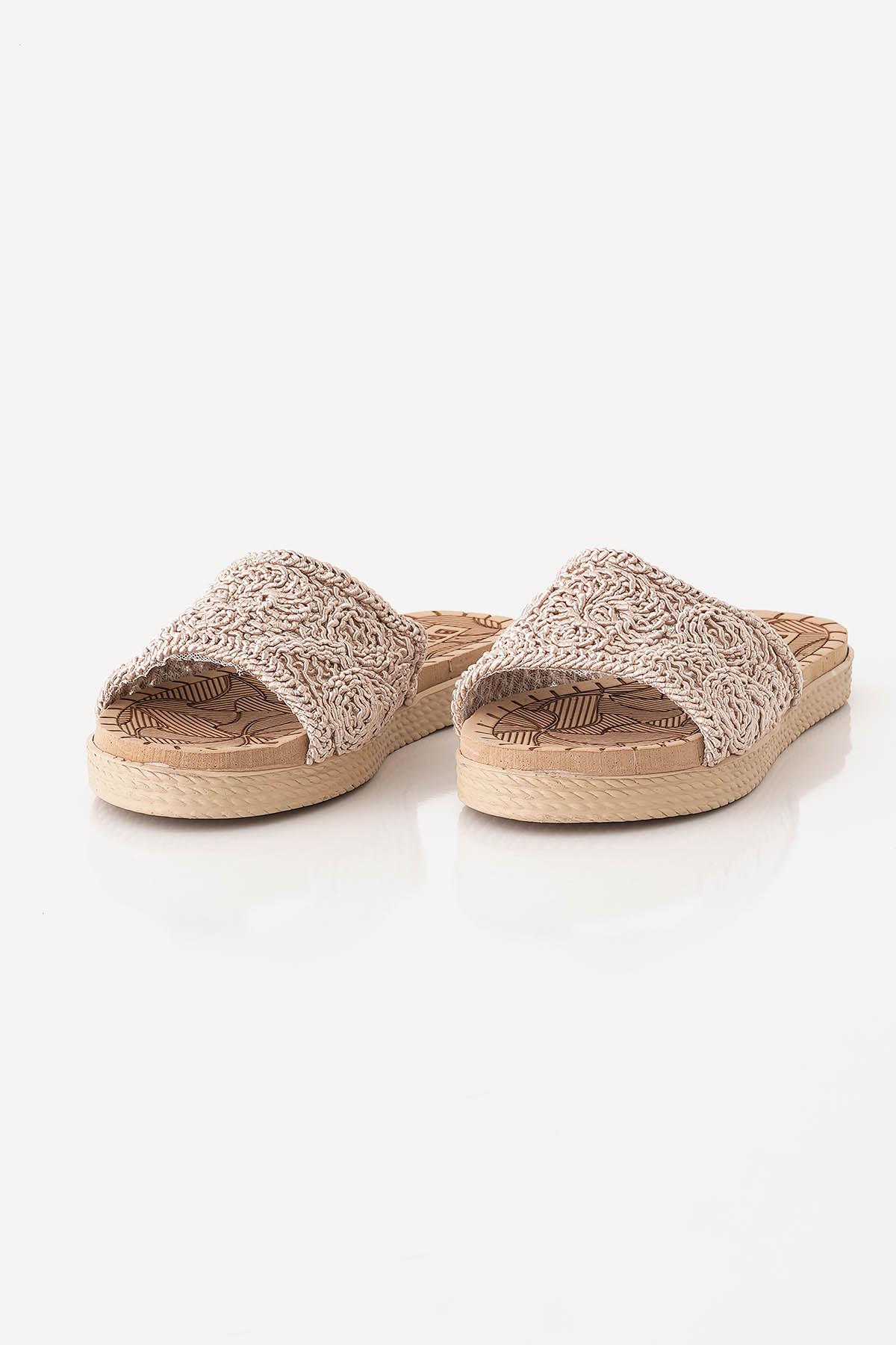 Hasır Terlik - 7029 Bej - 2