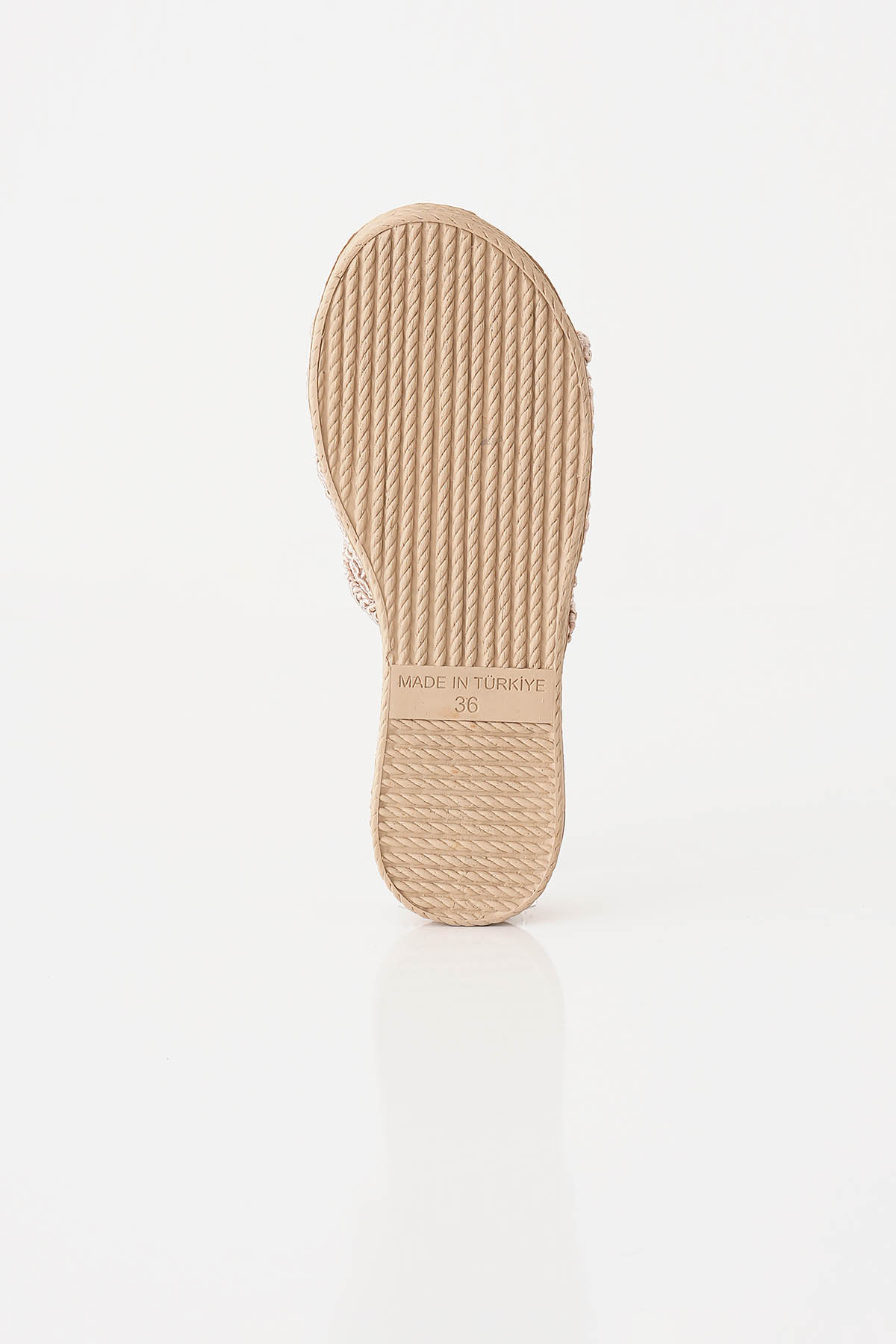 Hasır Terlik - 7029 Bej - 4
