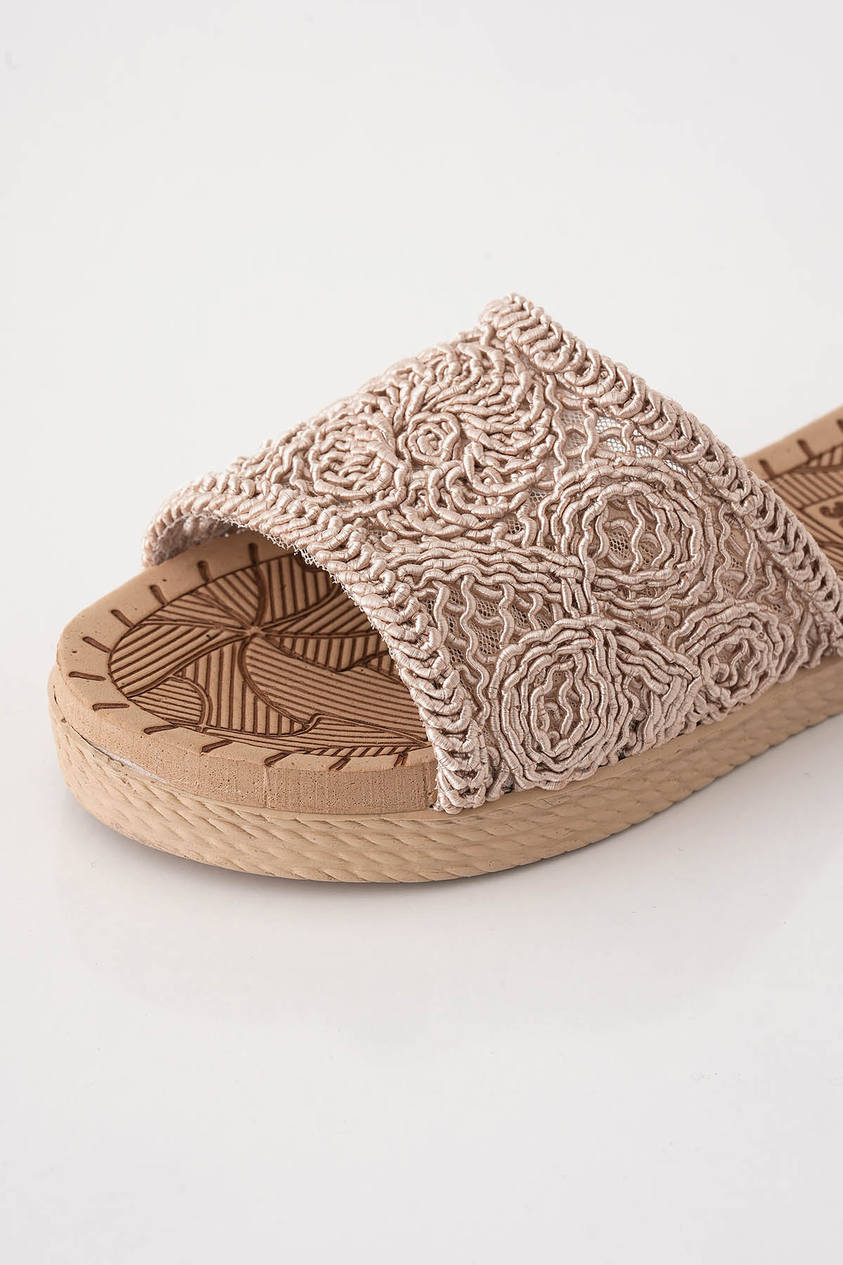 Hasır Terlik - 7029 Bej - 6