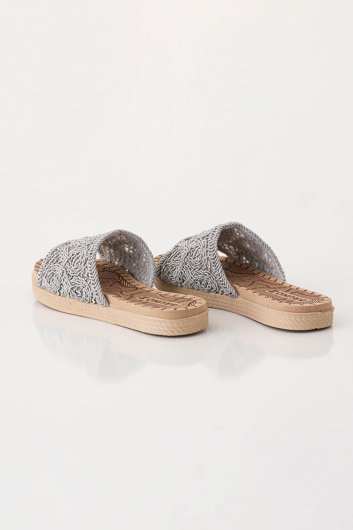 Hasır Terlik - 7029 Gri - 3