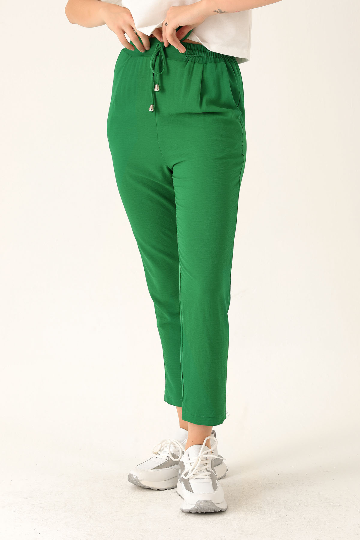 Havuç Bayan Pantolon - 6530A Benetton Yeşili - 3