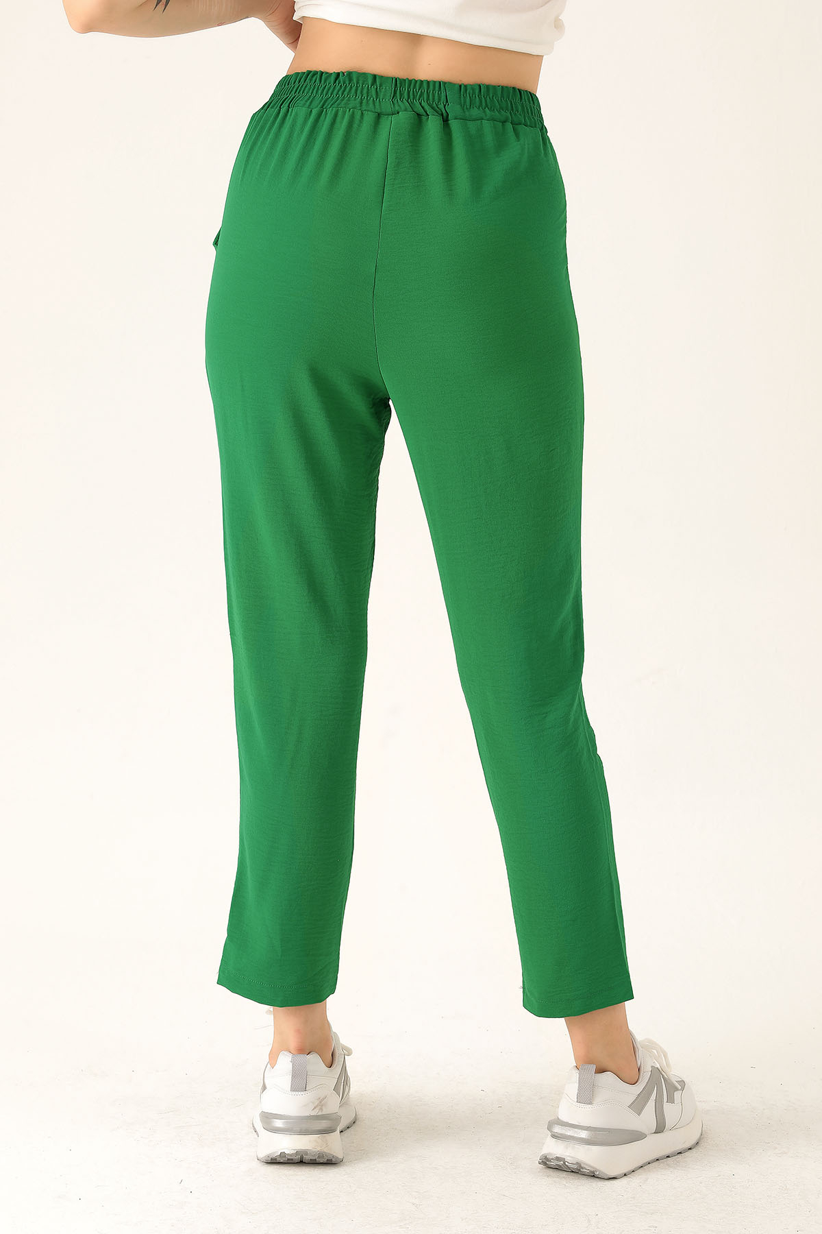 Havuç Bayan Pantolon - 6530A Benetton Yeşili - 5