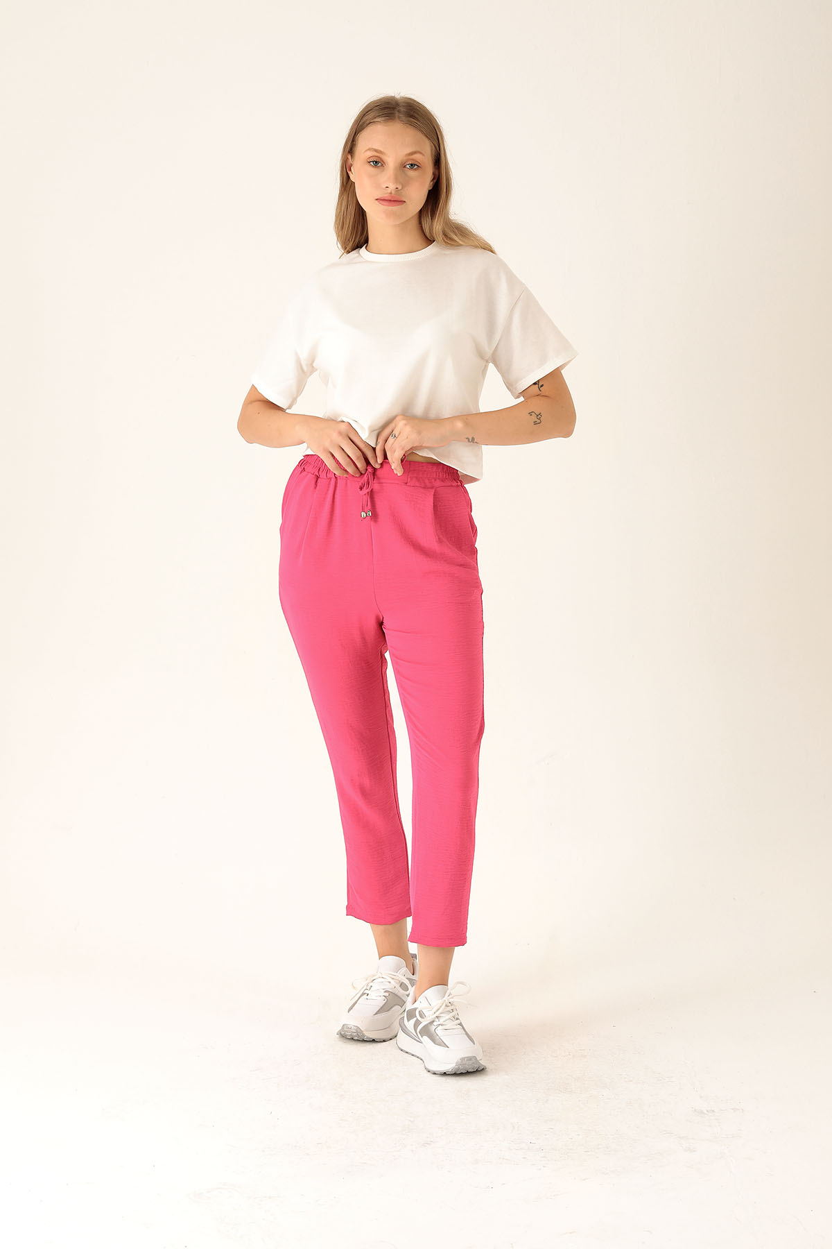 Havuç Bayan Pantolon - 6530A Fuşya - 1