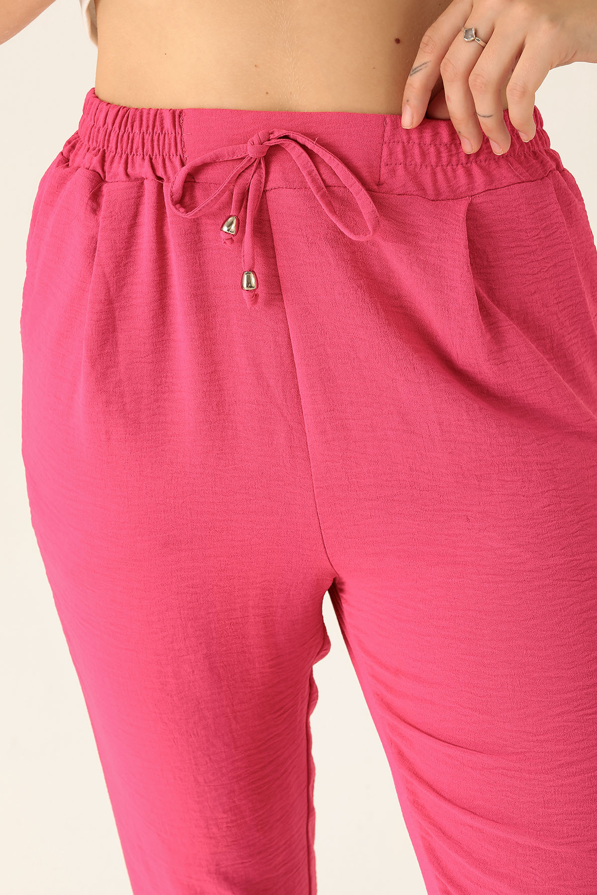 Havuç Bayan Pantolon - 6530A Fuşya - 6