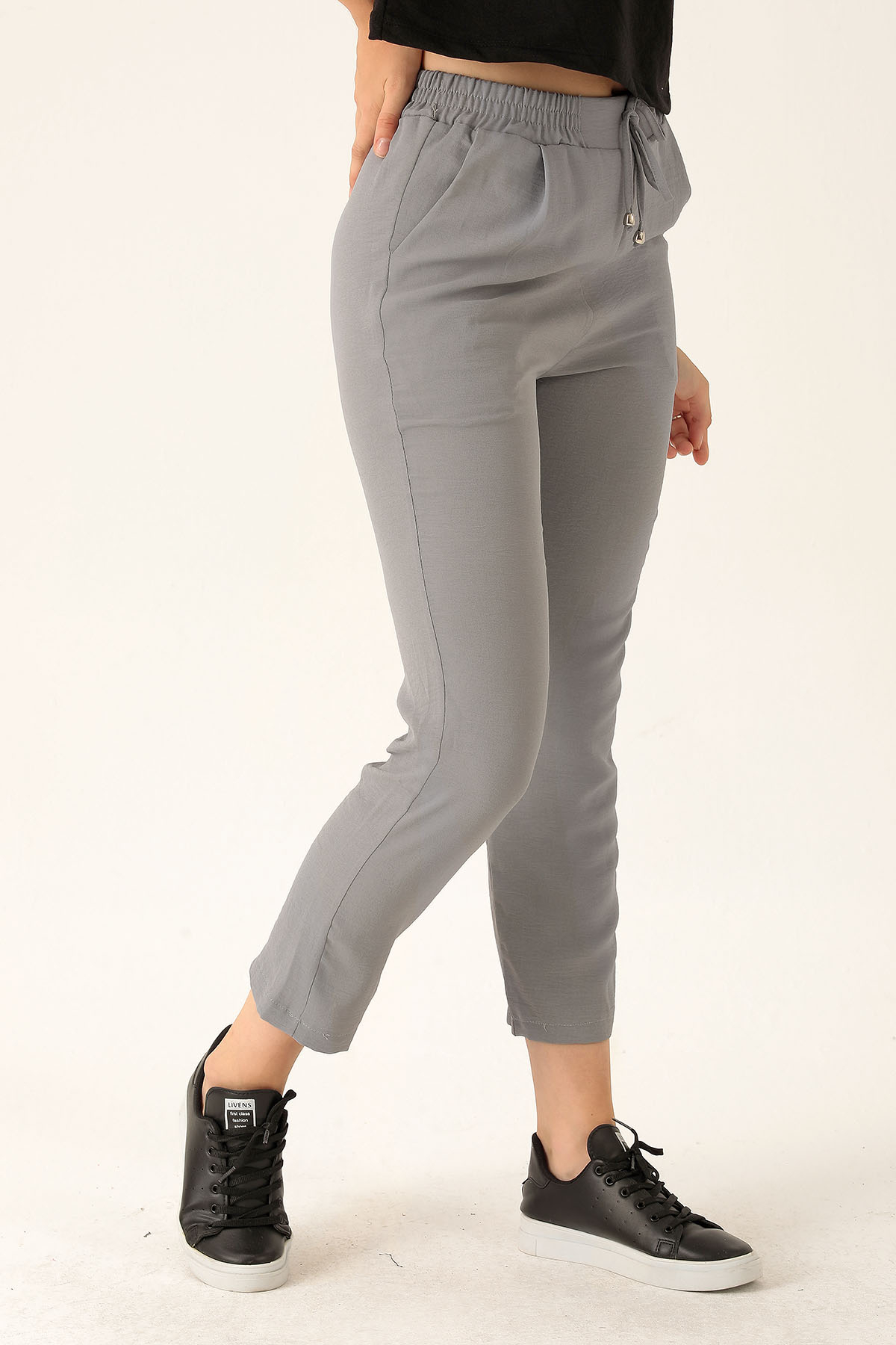 Havuç Bayan Pantolon - 6530A Gri - 4