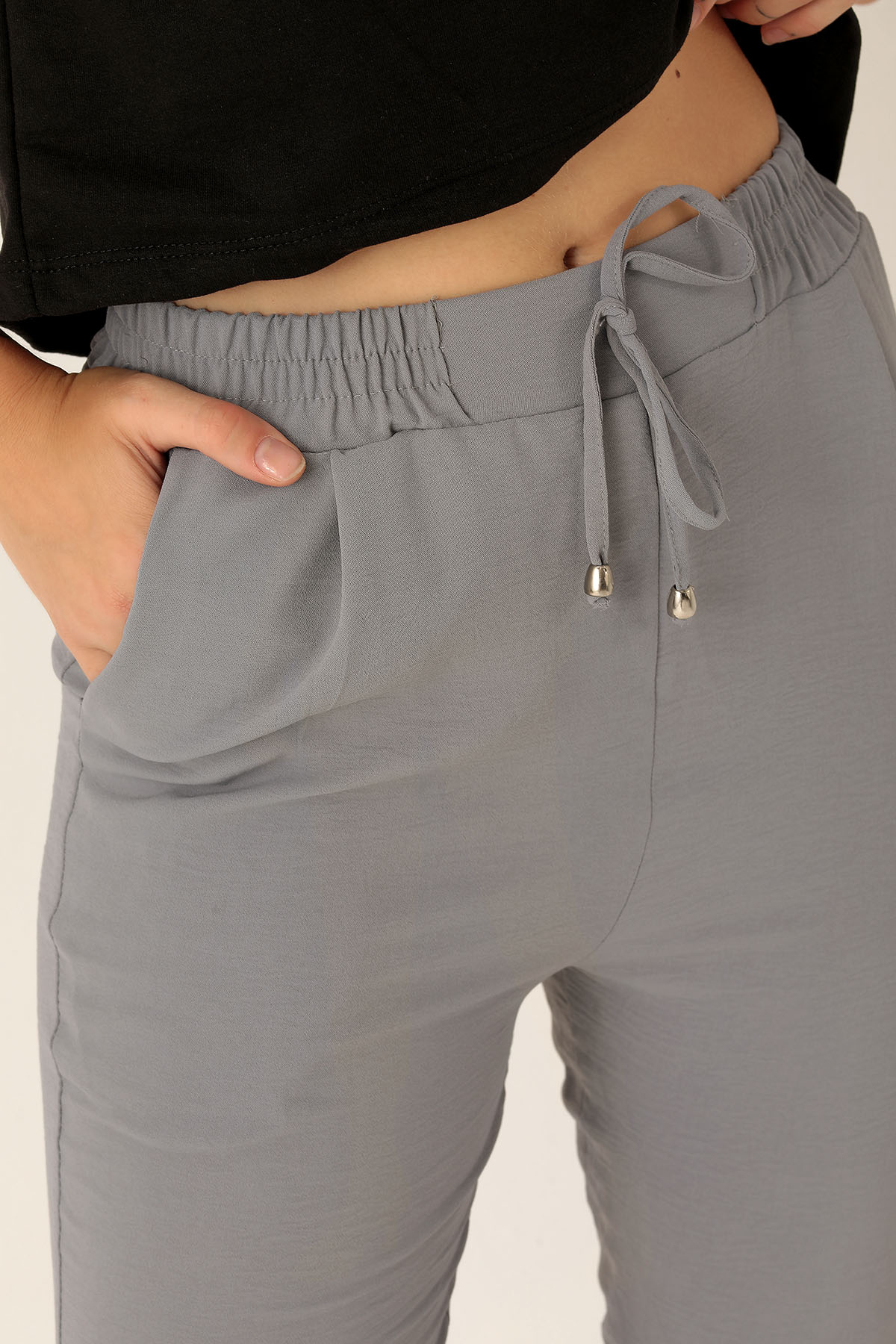 Havuç Bayan Pantolon - 6530A Gri - 6