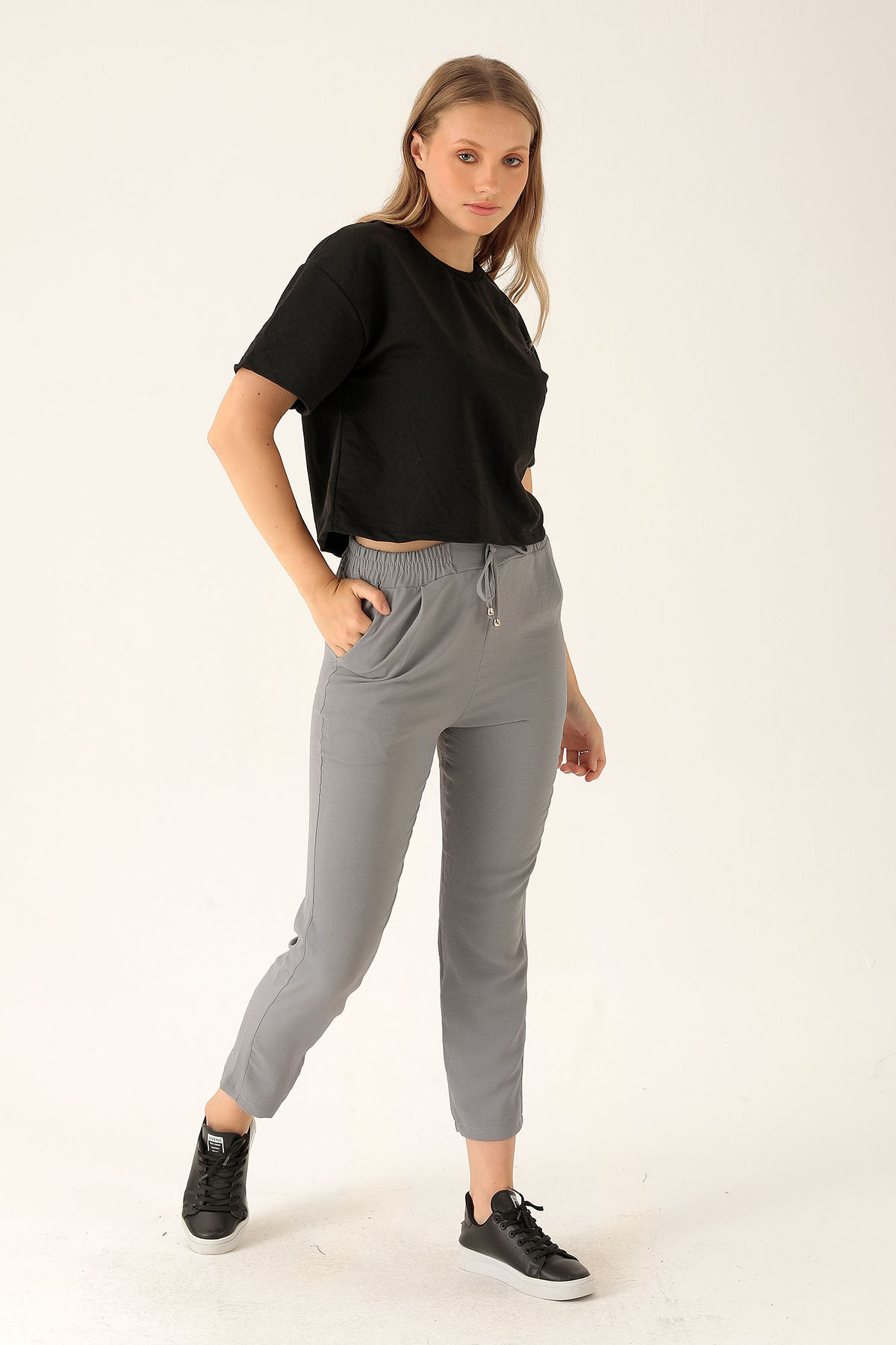 Havuç Bayan Pantolon - 6530A Gri - 2