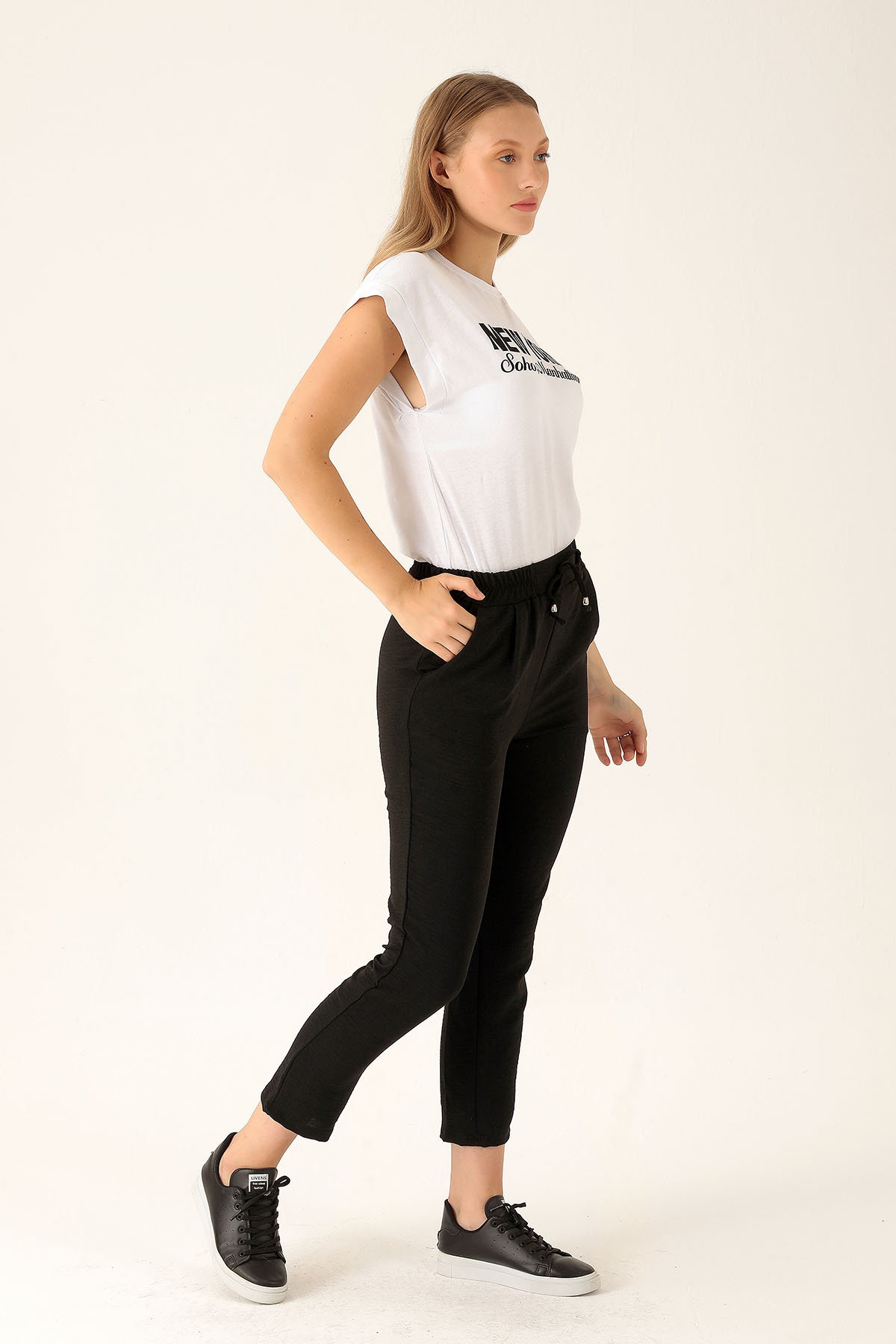 Havuç Bayan Pantolon - 6530A Siyah - 2