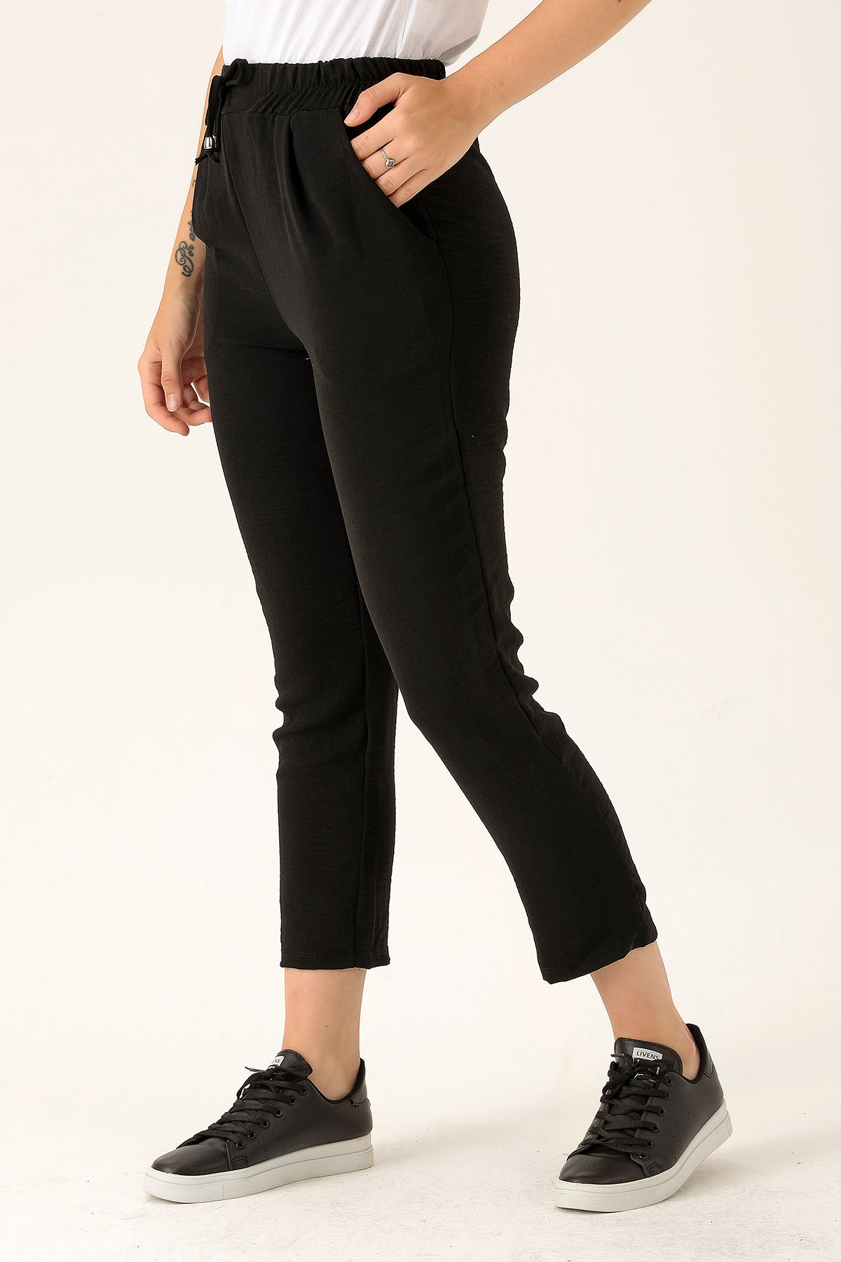 Havuç Bayan Pantolon - 6530A Siyah - 4