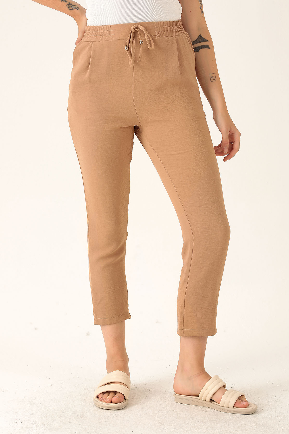 Havuç Bayan Pantolon - 6530A Vizon - 3