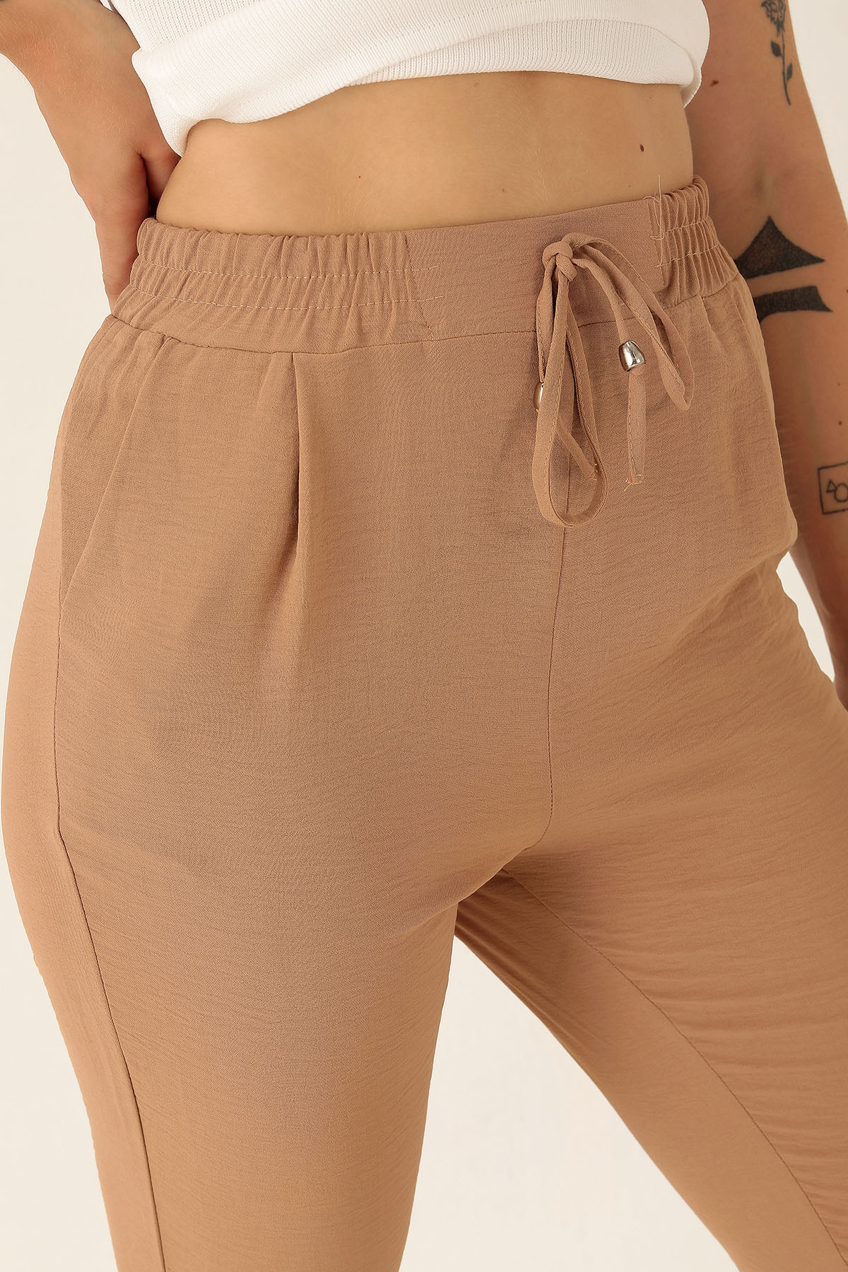 Havuç Bayan Pantolon - 6530A Vizon - 6