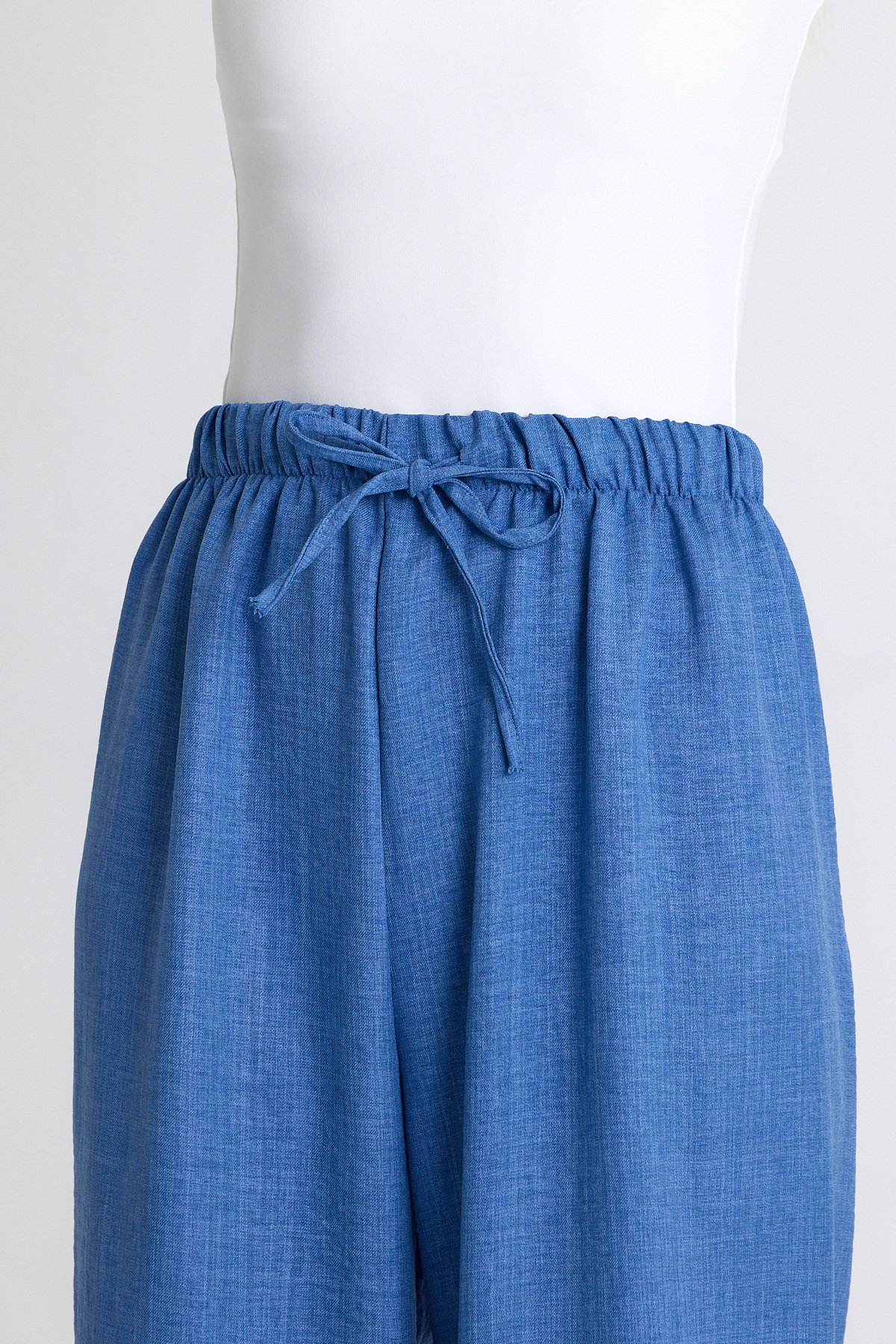 İndigo Bel Lastikli Pamuklu Örme Pantolon 8045A - 4