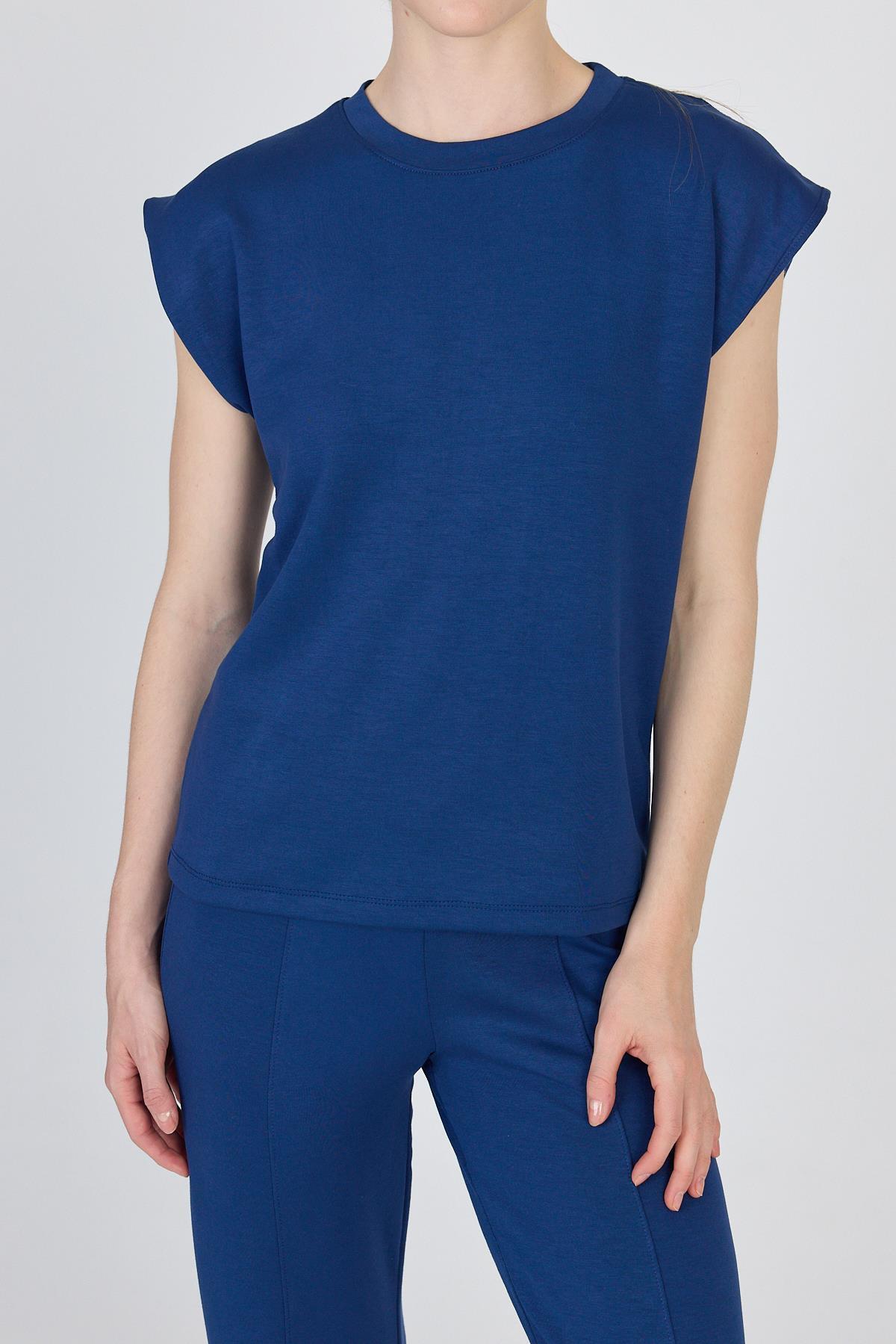 İndigo Bisiklet Yaka İkili Tişört Pantolon Takım 1502 - 6