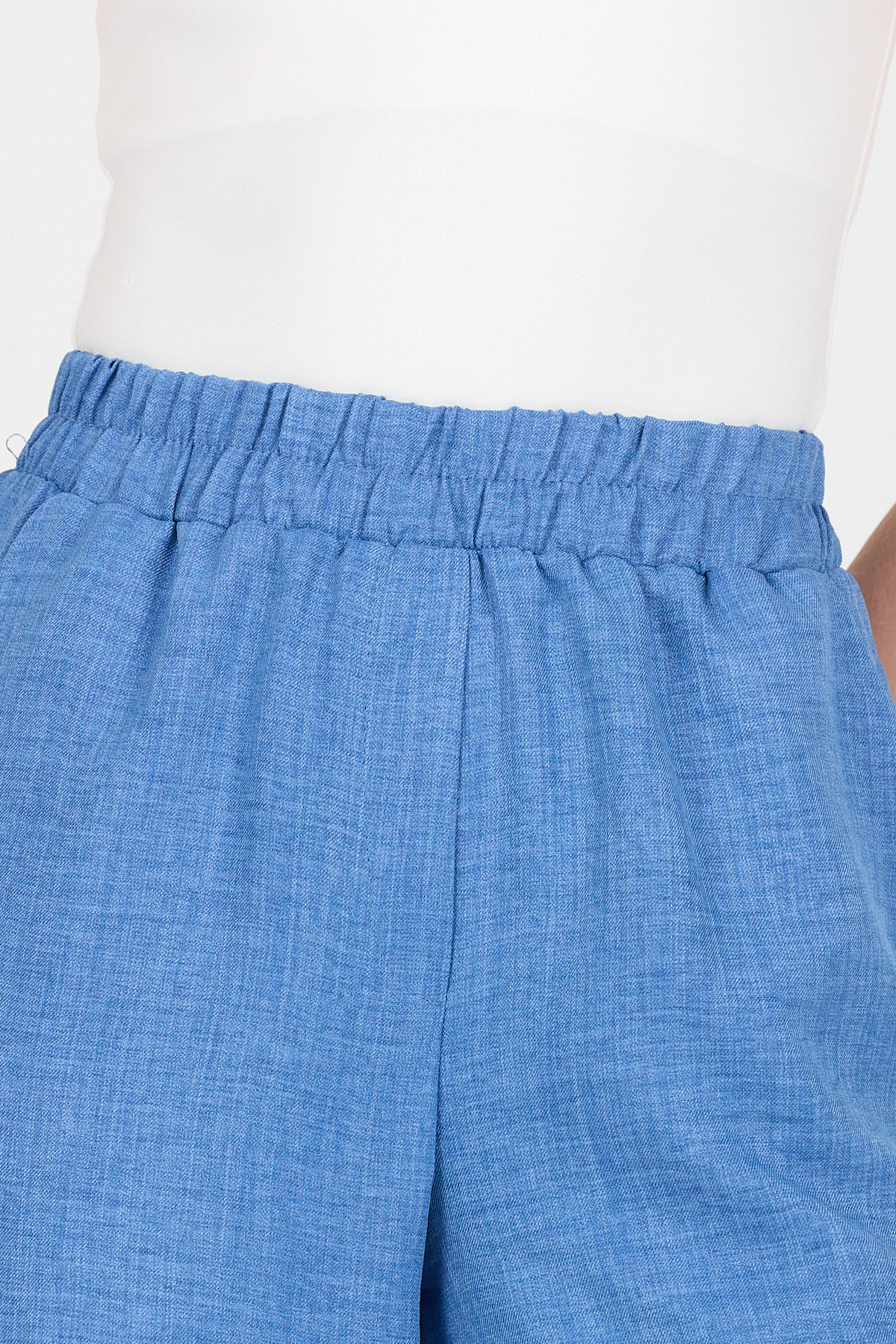 İndigo Pamuklu Bel Lastikli Bol Paça Pantolon 4657 - RAYS