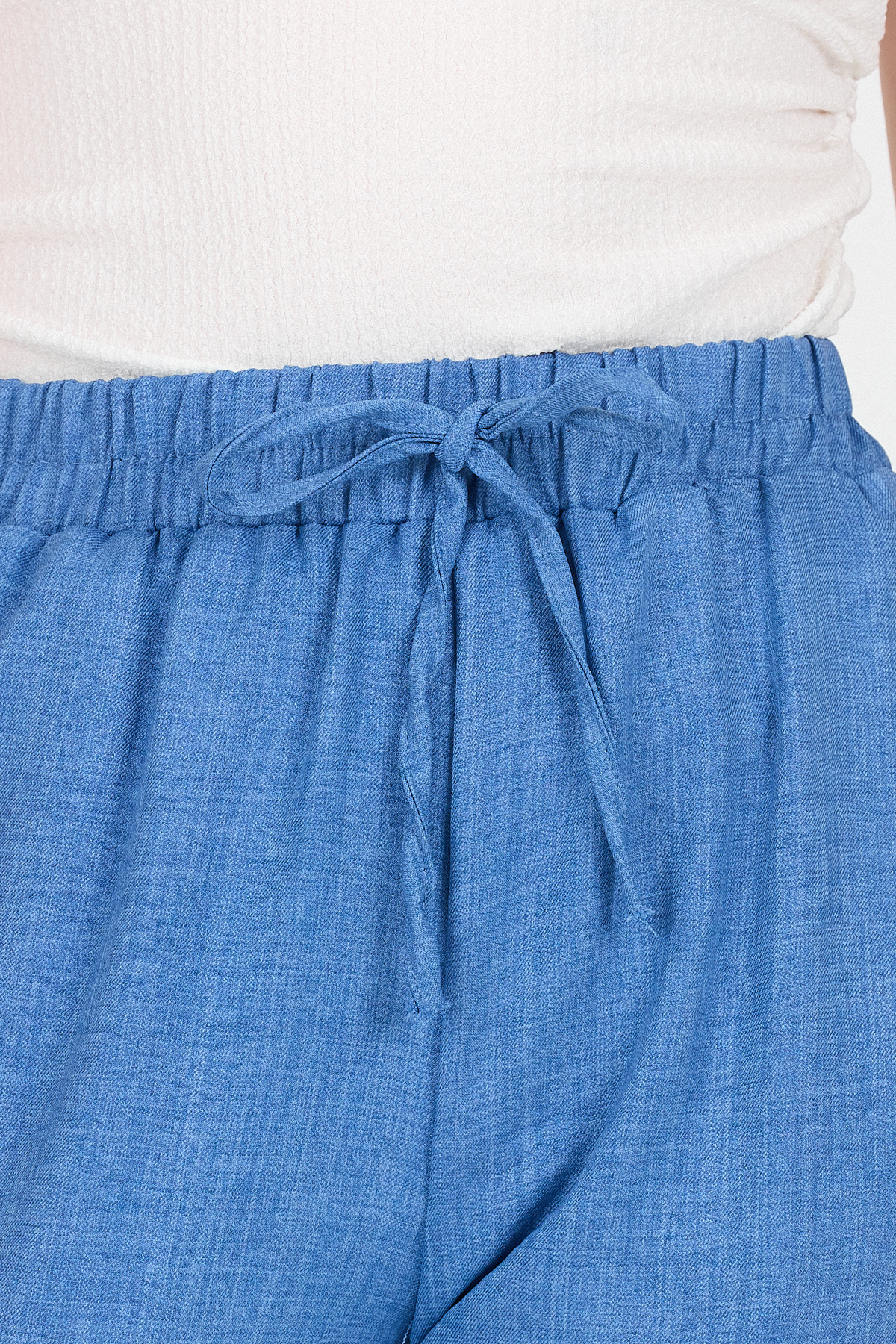 İndigo Pamuklu Bel Lastikli Düz Paça Düz Paça Pantolon 4800 - RAYS