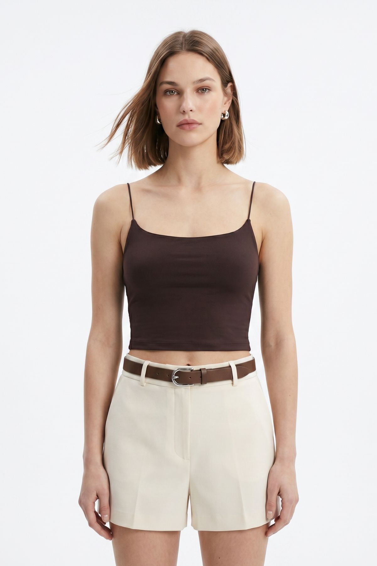 Kahve Askılı Kısa Atlet 947 - RAYS (1)