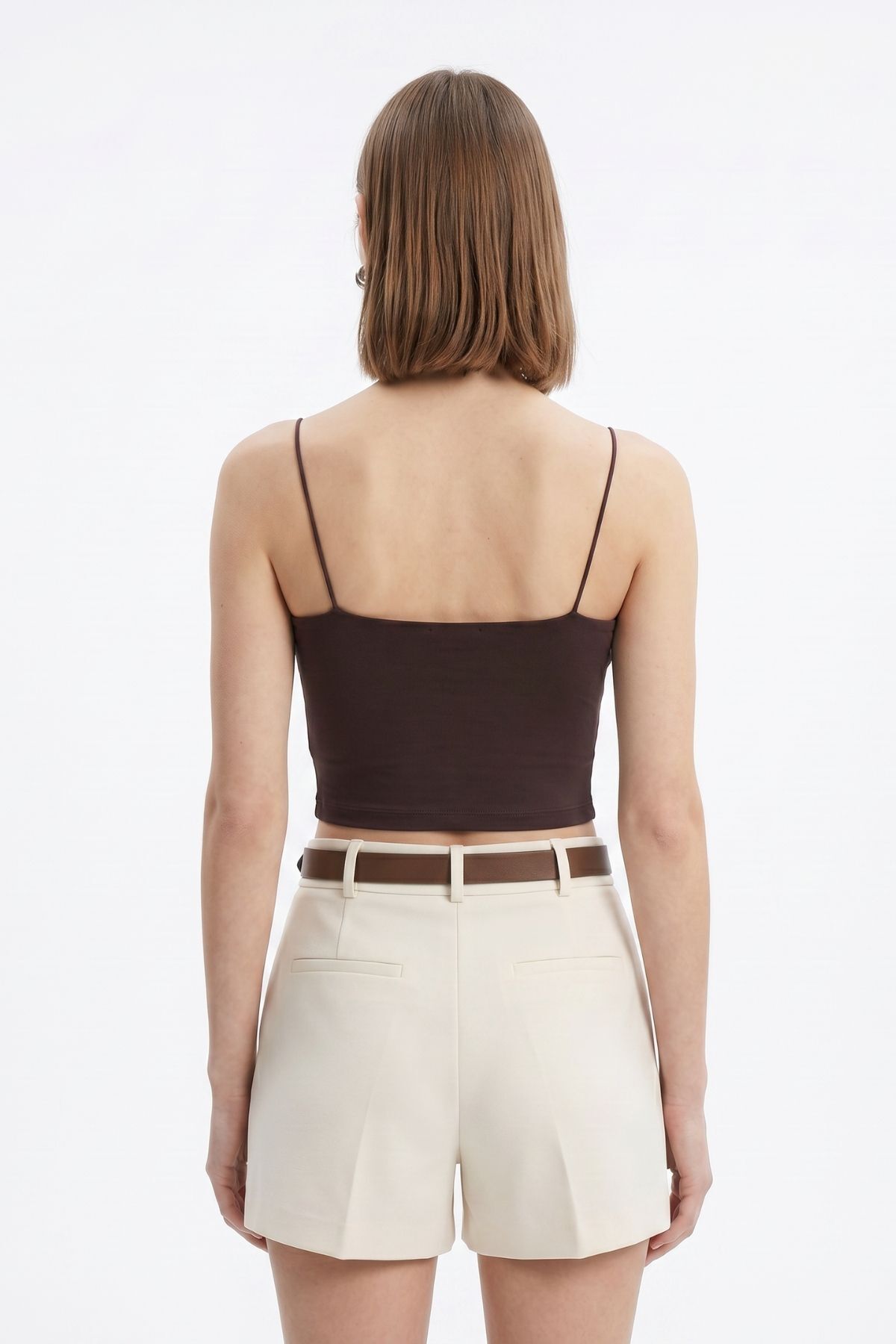 Kahve Askılı Kısa Atlet 947 - RAYS