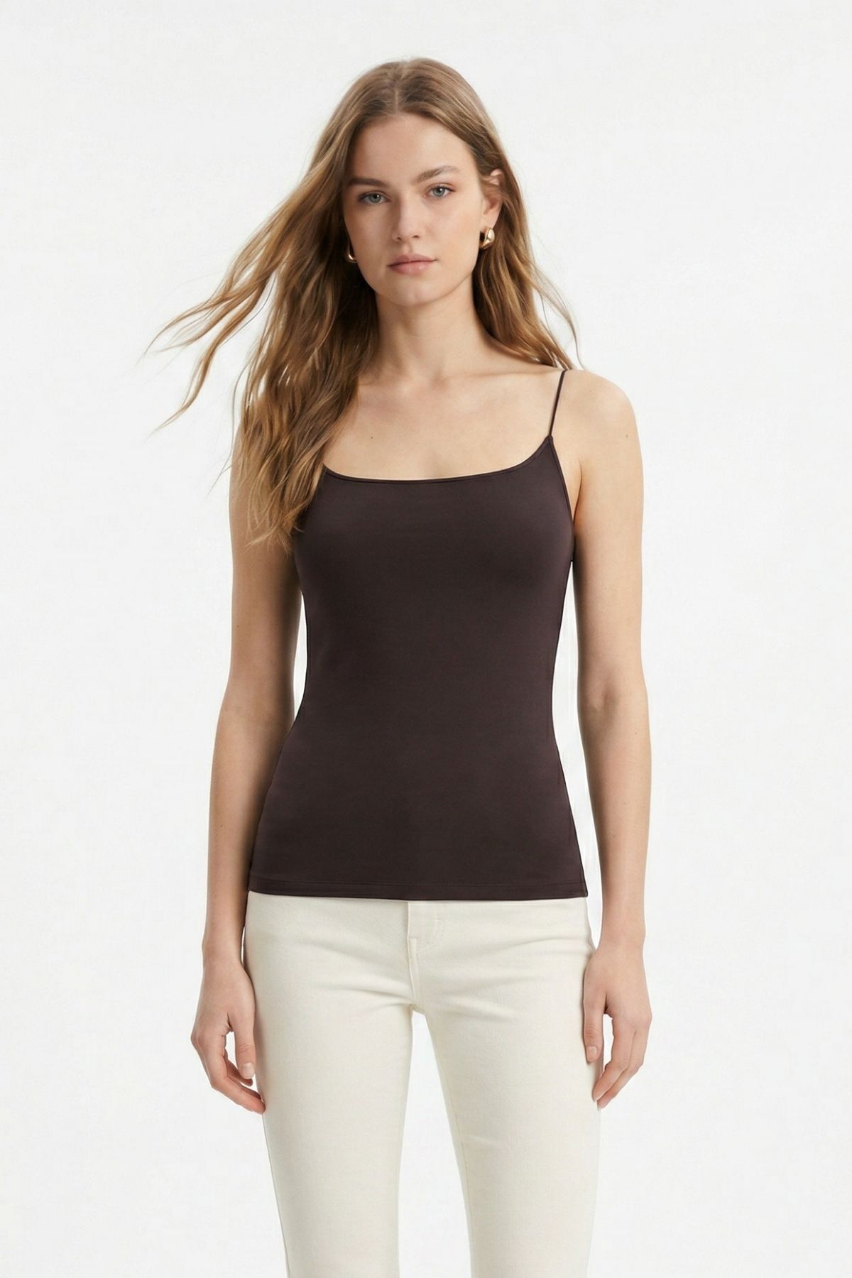 Kahve Askılı Uzun Atlet 848 - RAYS (1)