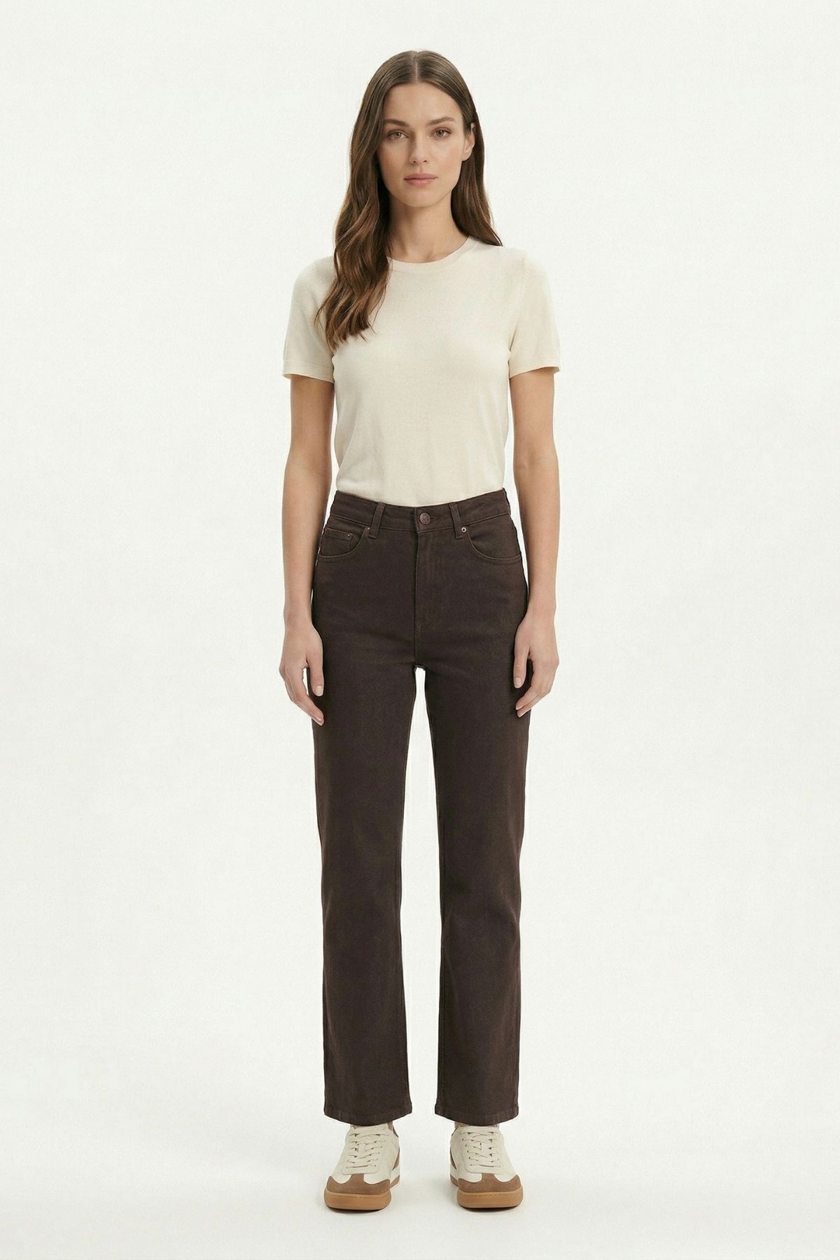 Kahve Bol Paça Pantolon 1062 - RAYS (1)