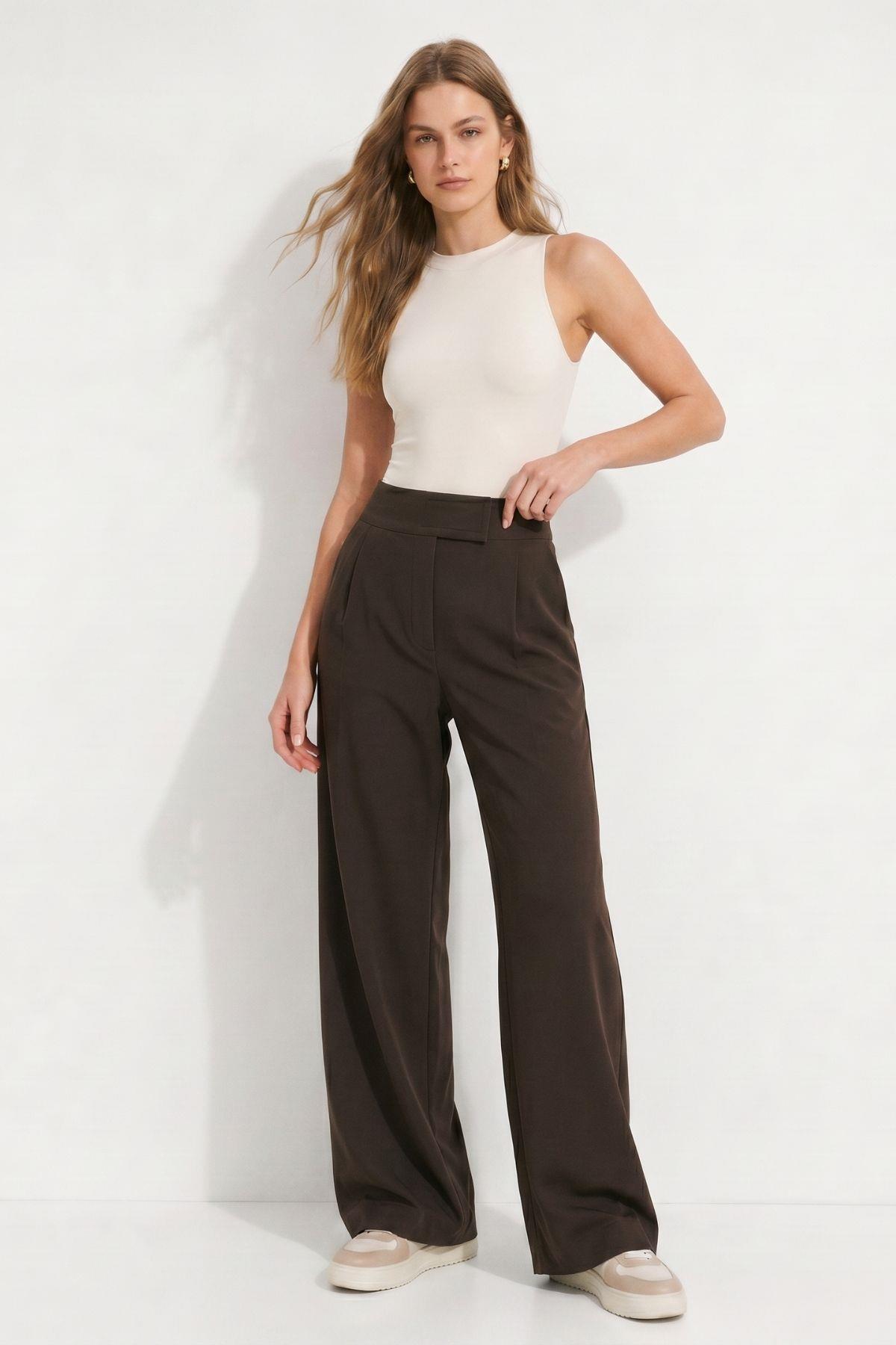 Kahve Cırtlı Pantolon 8410A - RAYS