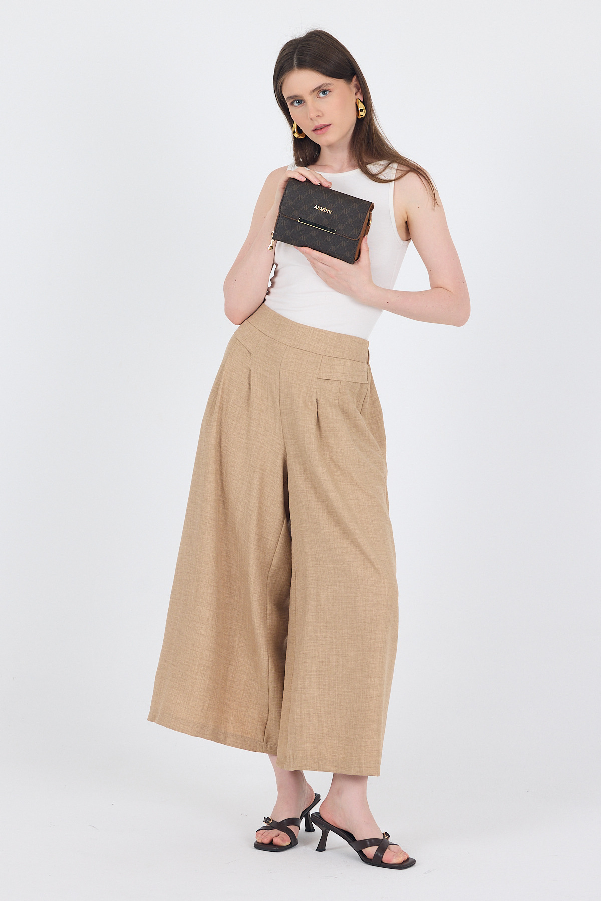 Kahve Desenli Omuz Çantası 381 - 6