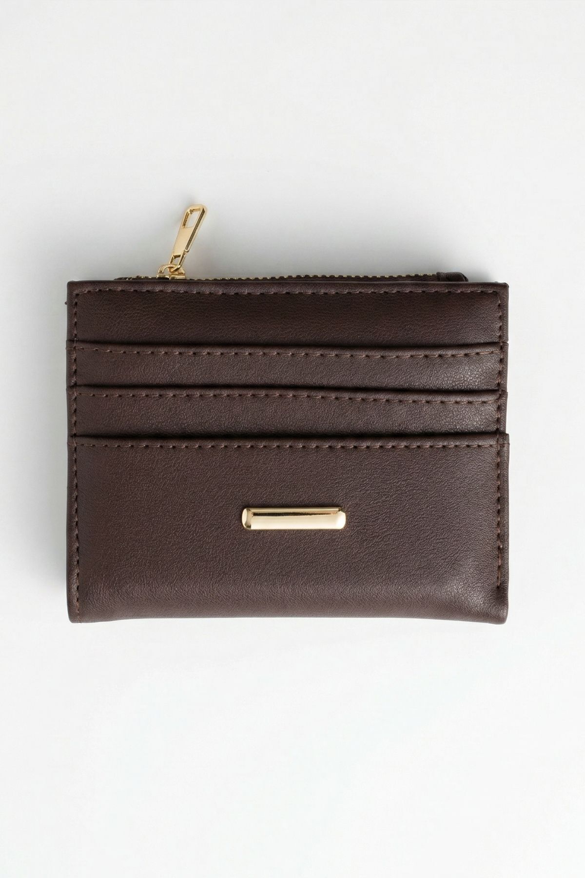 Kahve Fermuar Detaylı Kartlık 102 - 2